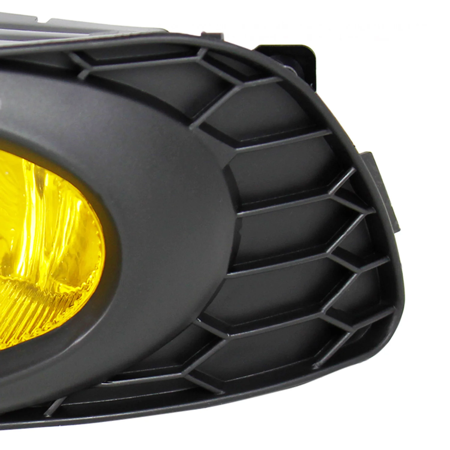 2012 Honda Civic Sedan H11 Fog Lights Kit Chrome Housing/Yellow Lens - Image 4