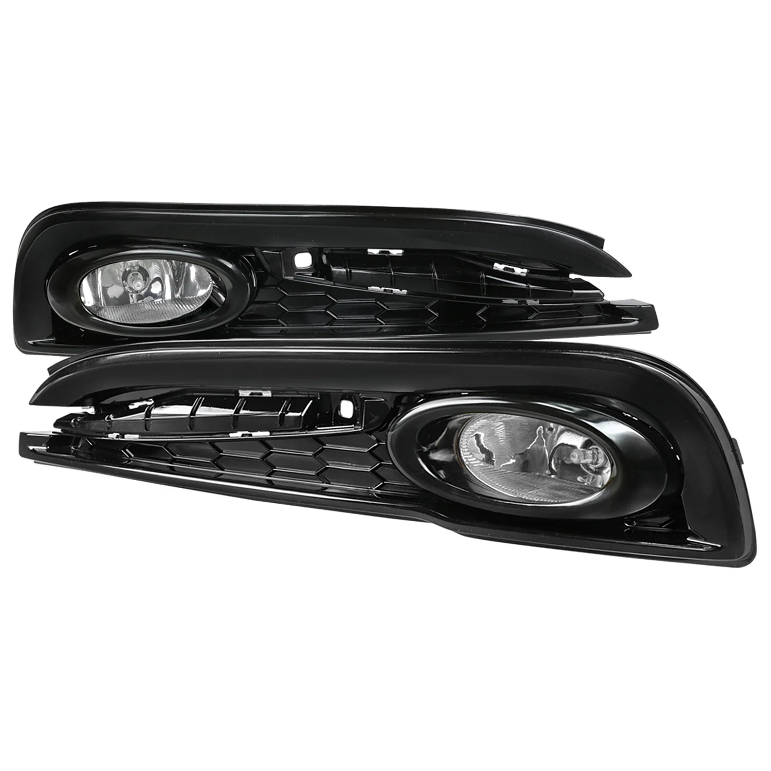 2013-2015 Honda Civic Sedan H11 Fog Lights Chrome Housing/Clear Lens