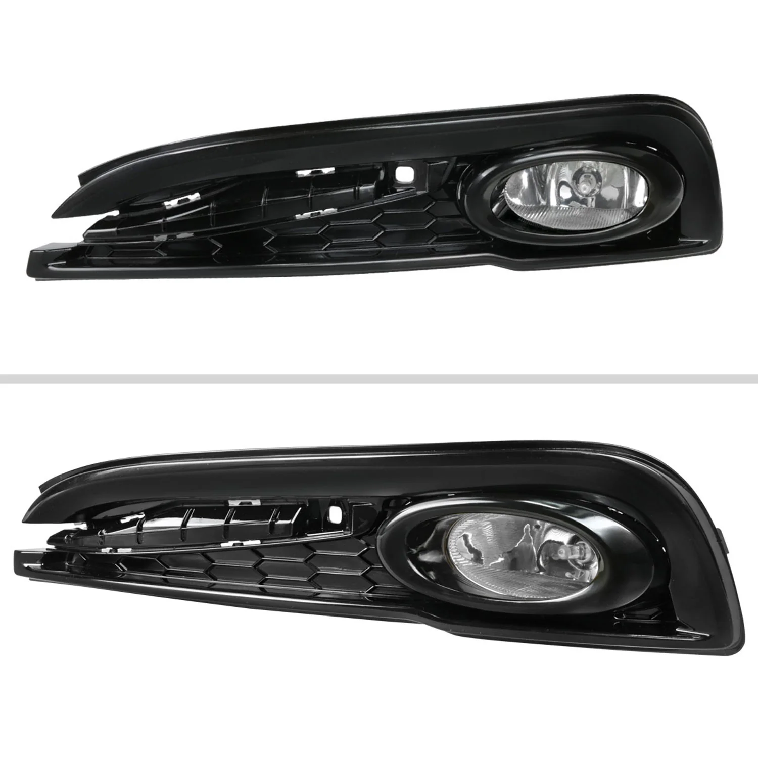 2013-2015 Honda Civic Sedan H11 Fog Lights Chrome Housing/Clear Lens - Image 2