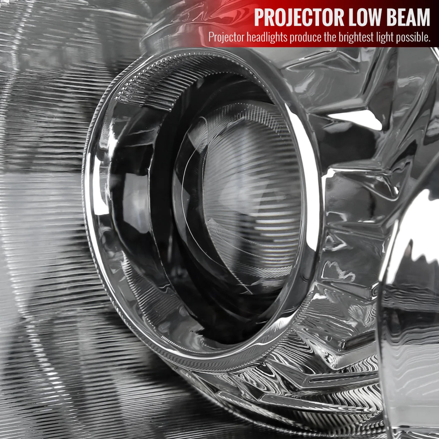2013-2015 Nissan Altima Clear Projector Headlight Amber Reflector Driver Side - Image 2