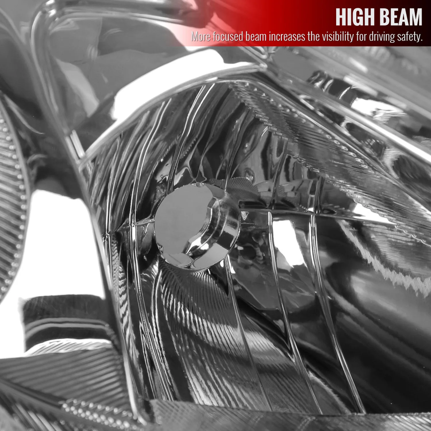 2013-2015 Nissan Altima Projector Headlight Amber Reflector Passenger Side - Image 3