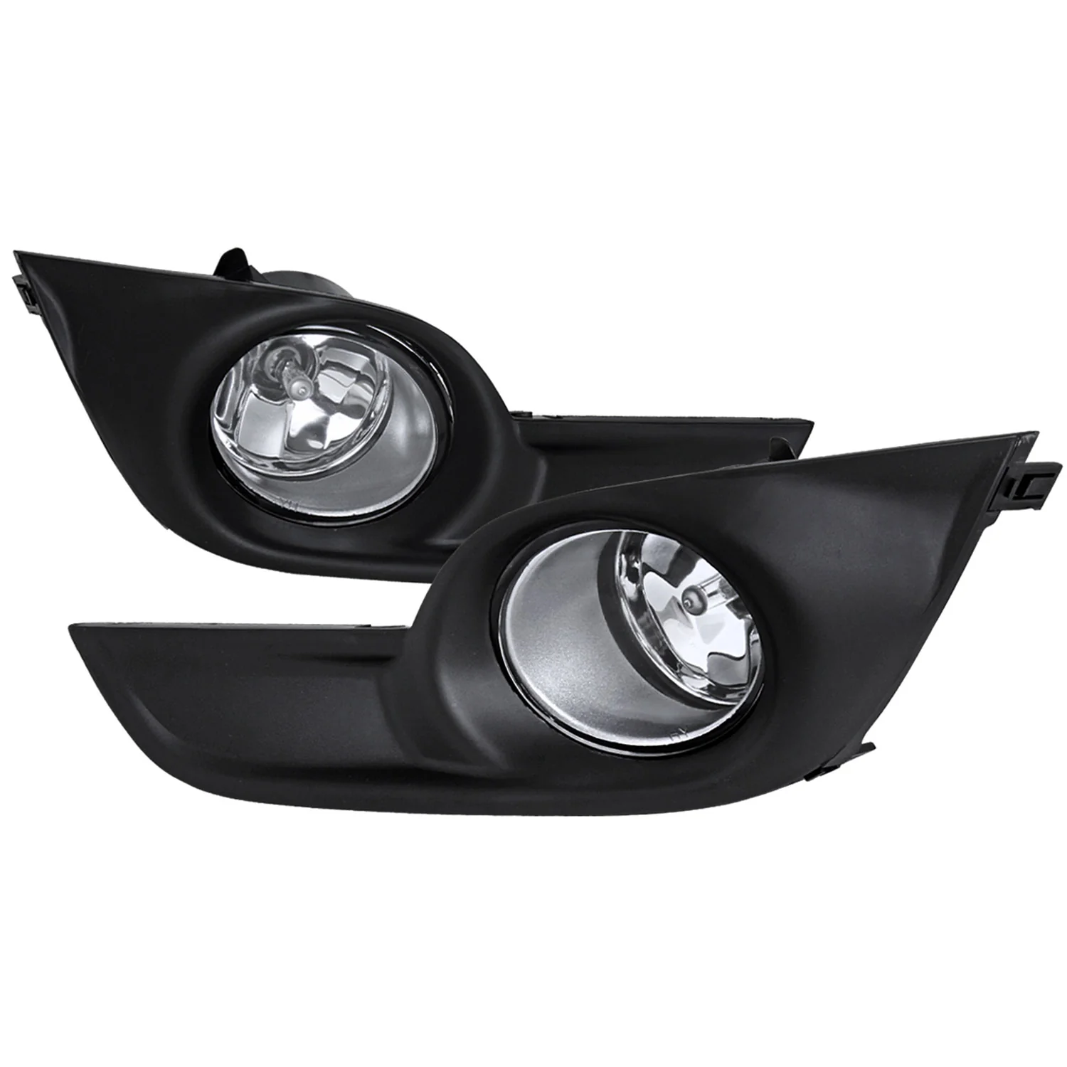 2013-2015 Nissan Altima Sedan H11 Fog Lights Kit Chrome Housing/Clear Lens