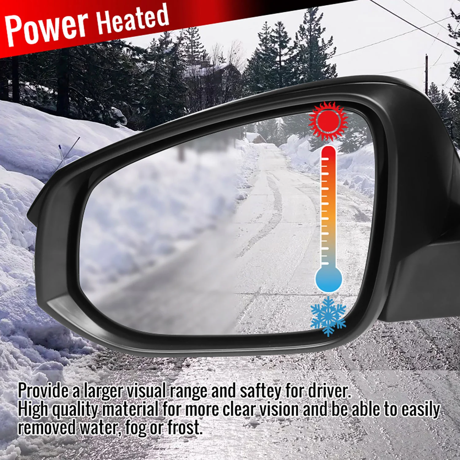 2013-2015 Toyota RAV4 Black 7Pin Heated Side Mirror LED Turn Signal Passenger - Image 6