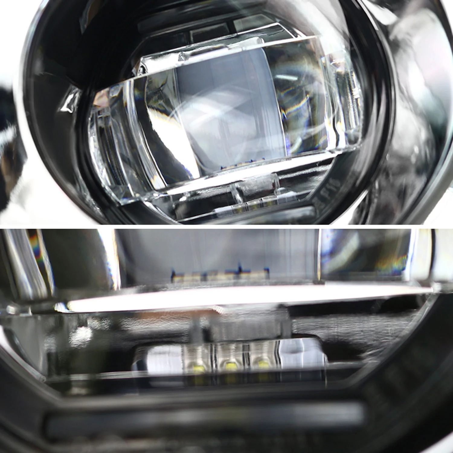 2013-2016 Nissan Pathfinder 6500K LED Projector Bumper Fog Lights Kit Chrome - Image 3