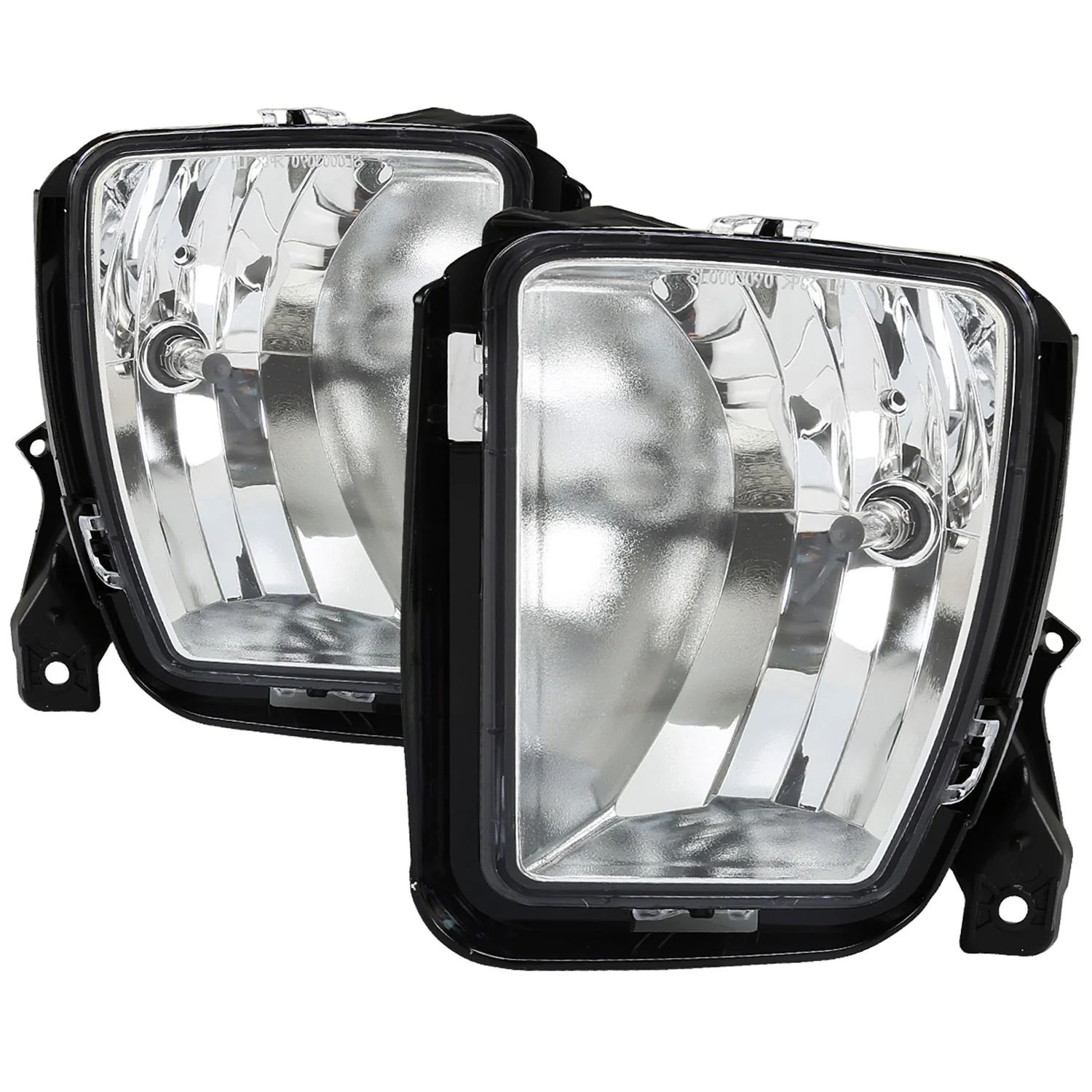 2013-2018 Dodge RAM 1500 9006 Fog Lights Kit Chrome Housing/Clear Lens