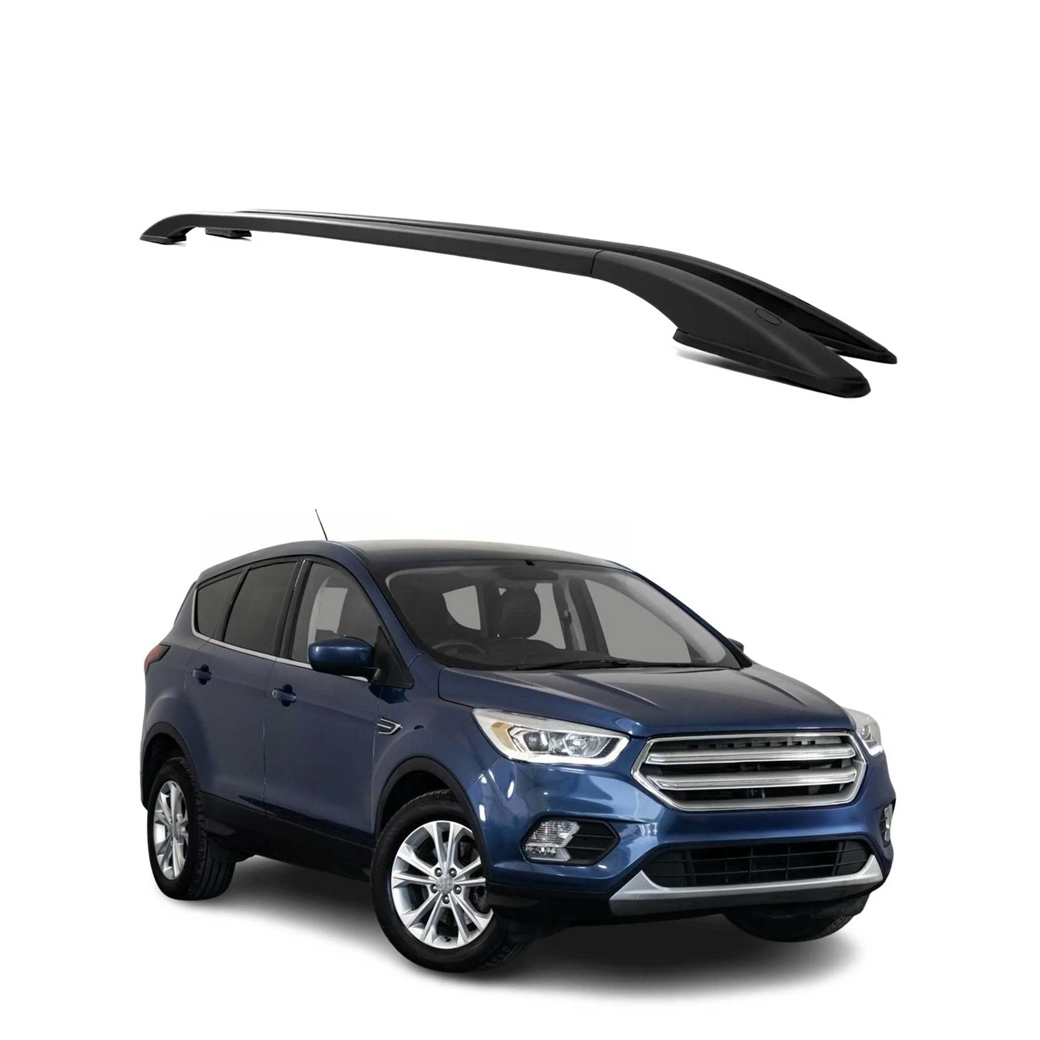 2013-2019 Ford Escape Aluminium Roof Rack Side Rails Black
