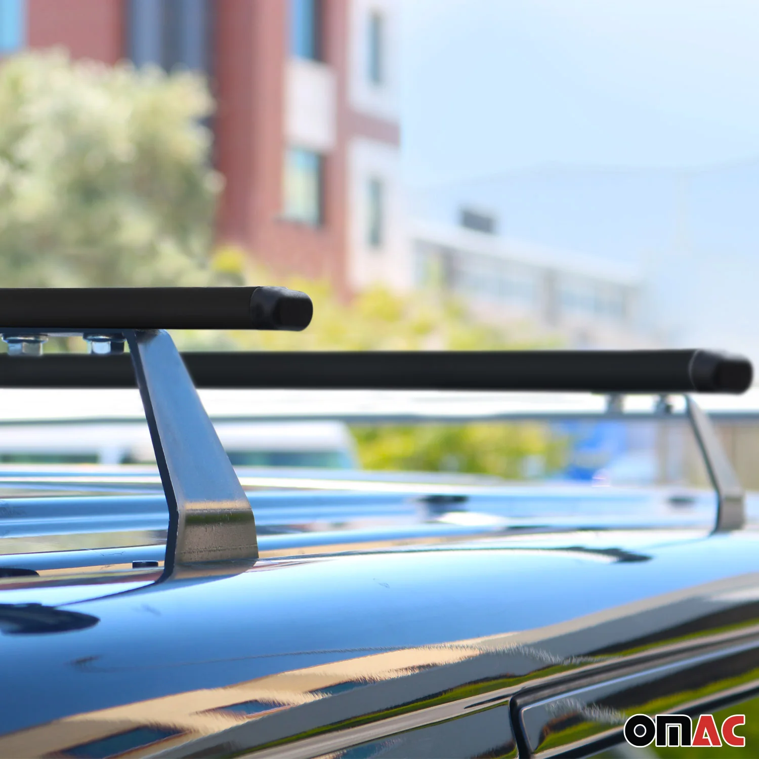 2013-2021 Nissan NV200 Roof Rack Cross Bars Luggage Carrier Steel Black 2 Pcs - Image 3