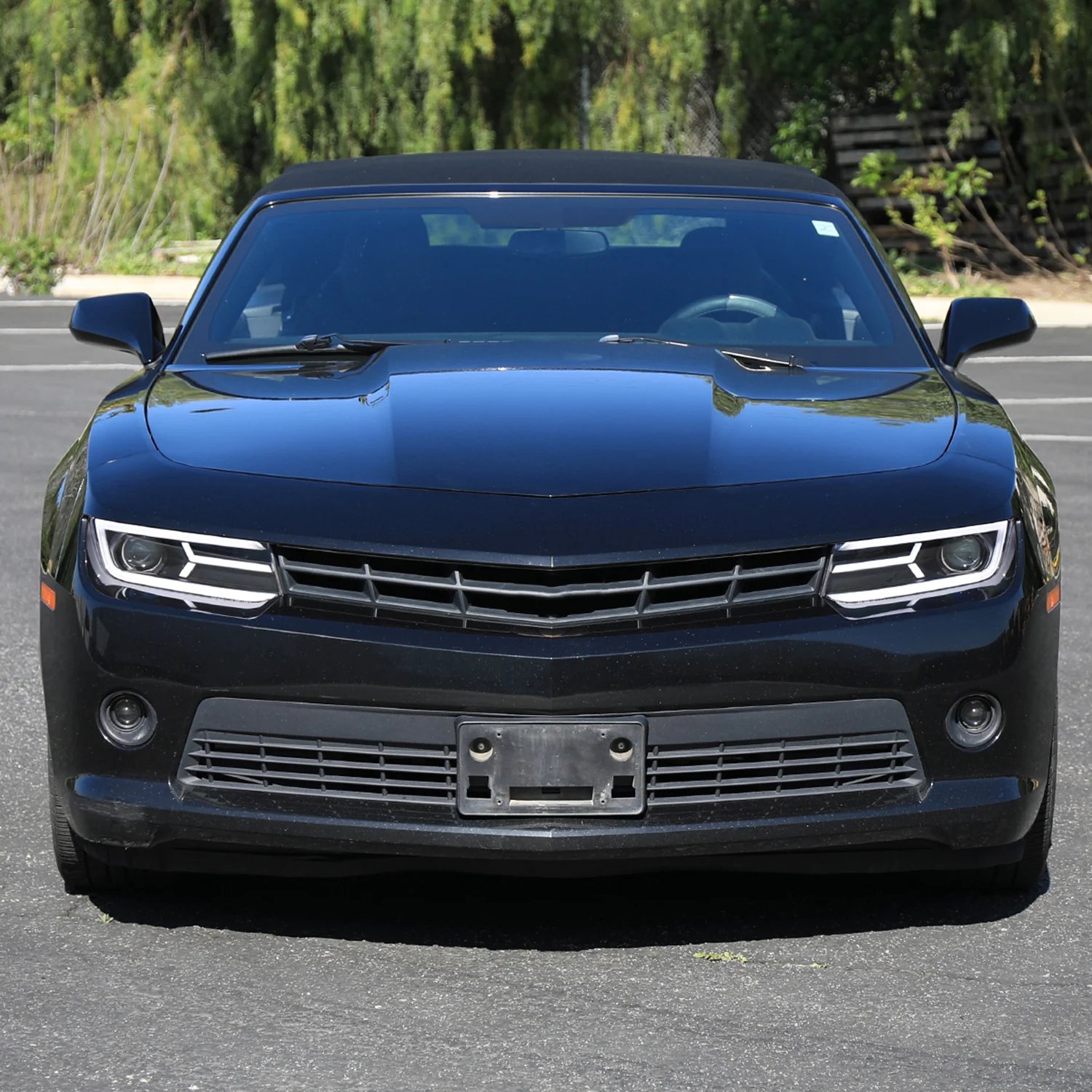 2014-2015 Chevy Camaro LED Projector Headlights Turn Signal Lights Matte Black - Image 10