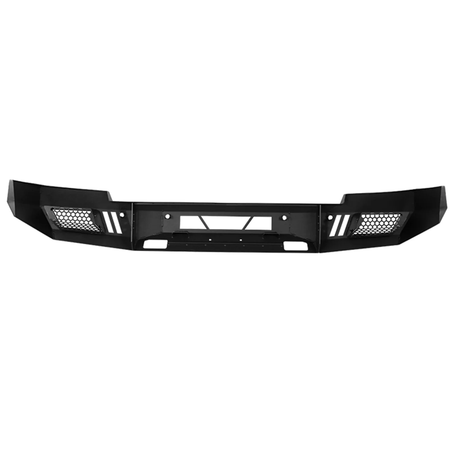 2014-2015 Chevy Silverado 1500 Heavy Duty Steel Front Bumper LED Light Ports - Image 6