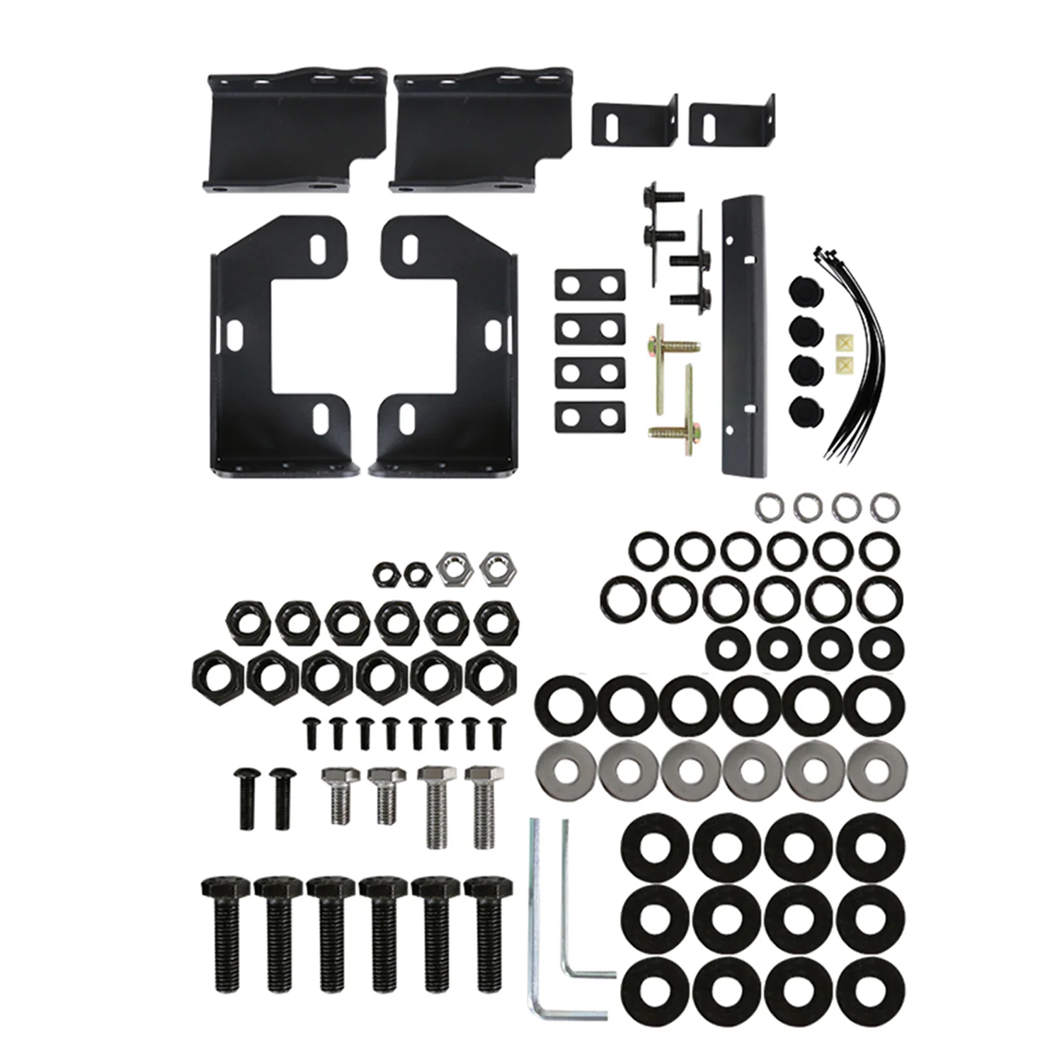 2014-2015 Chevy Silverado 1500 Heavy Duty Steel Front Bumper LED Light Ports - Image 9