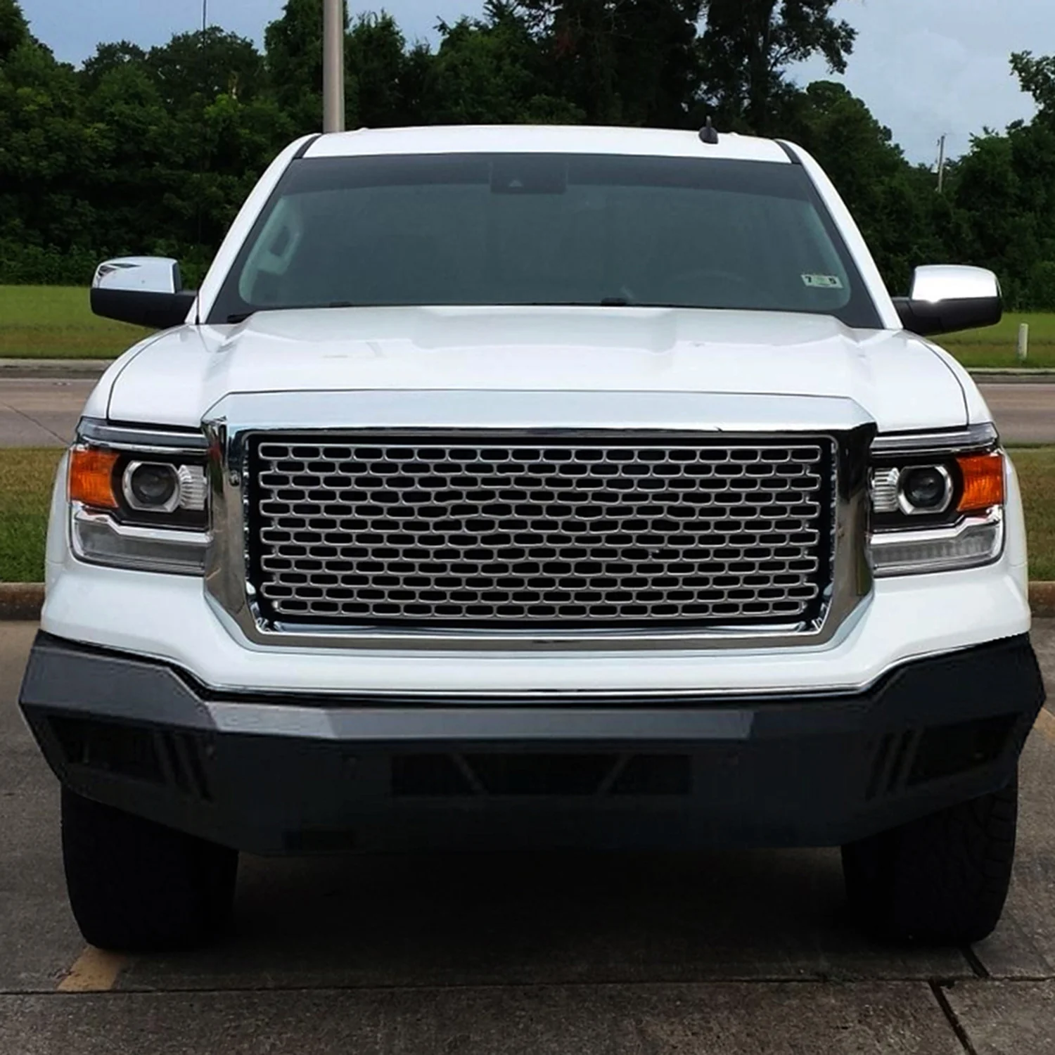 2014-2015 GMC Sierra 1500 Heavy Duty Steel Front Bumper & LED Light Ports - Image 10