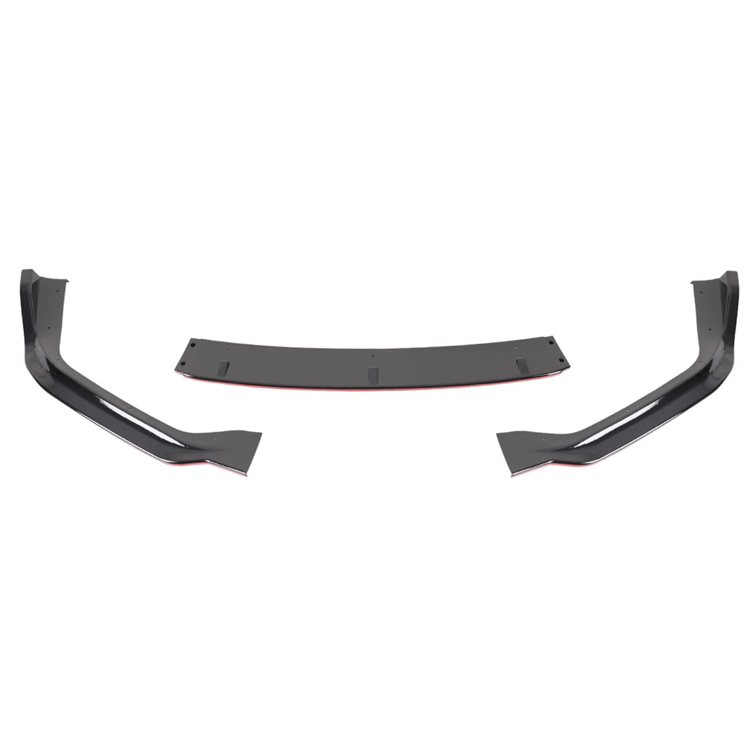 2014-2016 Lexus IS250 F-Sport Glossy Trim 3Pcs Front Bumper Lip Splitter Kit - Image 7