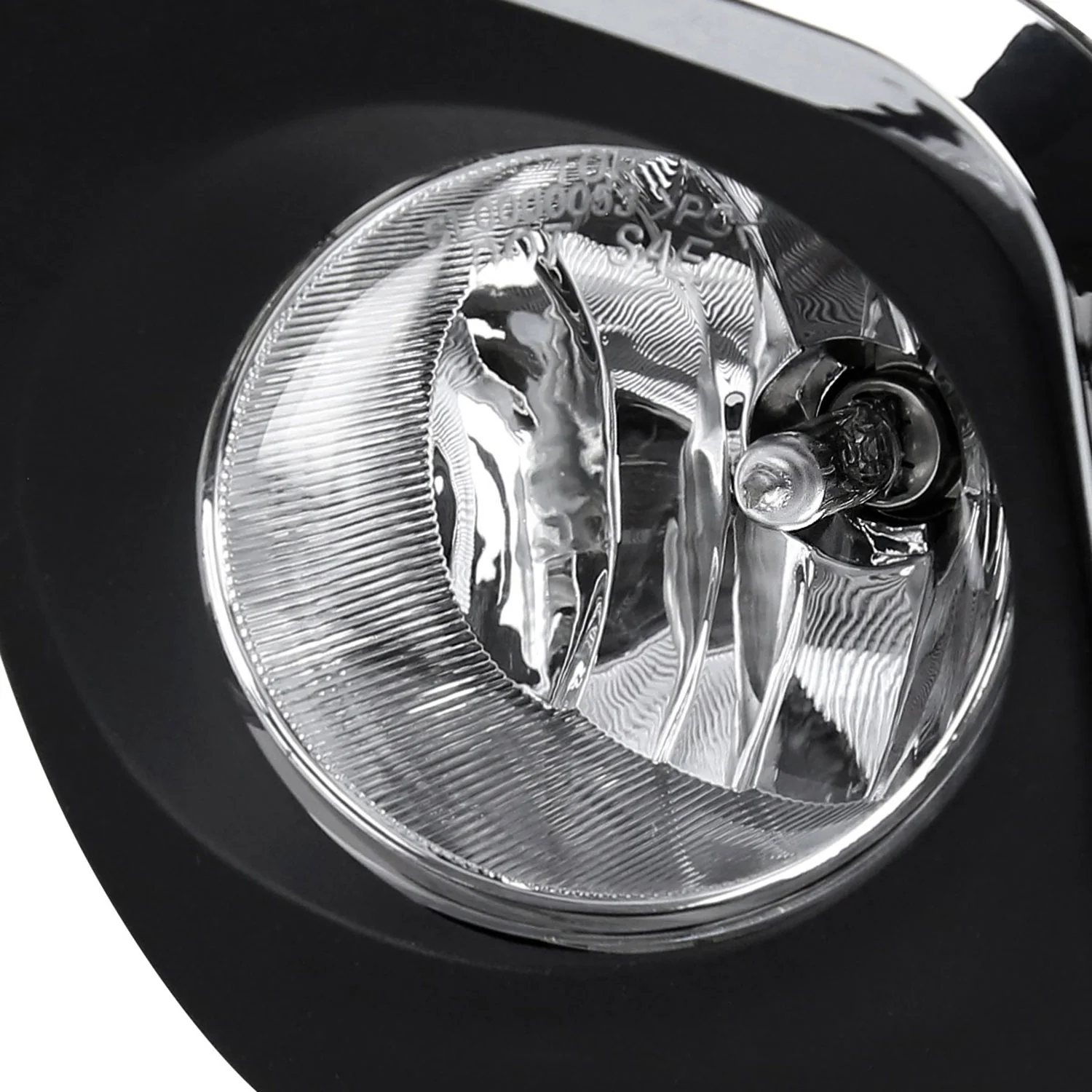 2014-2016 Toyota Corolla H16 Silver Bezel Fog Lights Kit Chrome/Clear Lens - Image 3