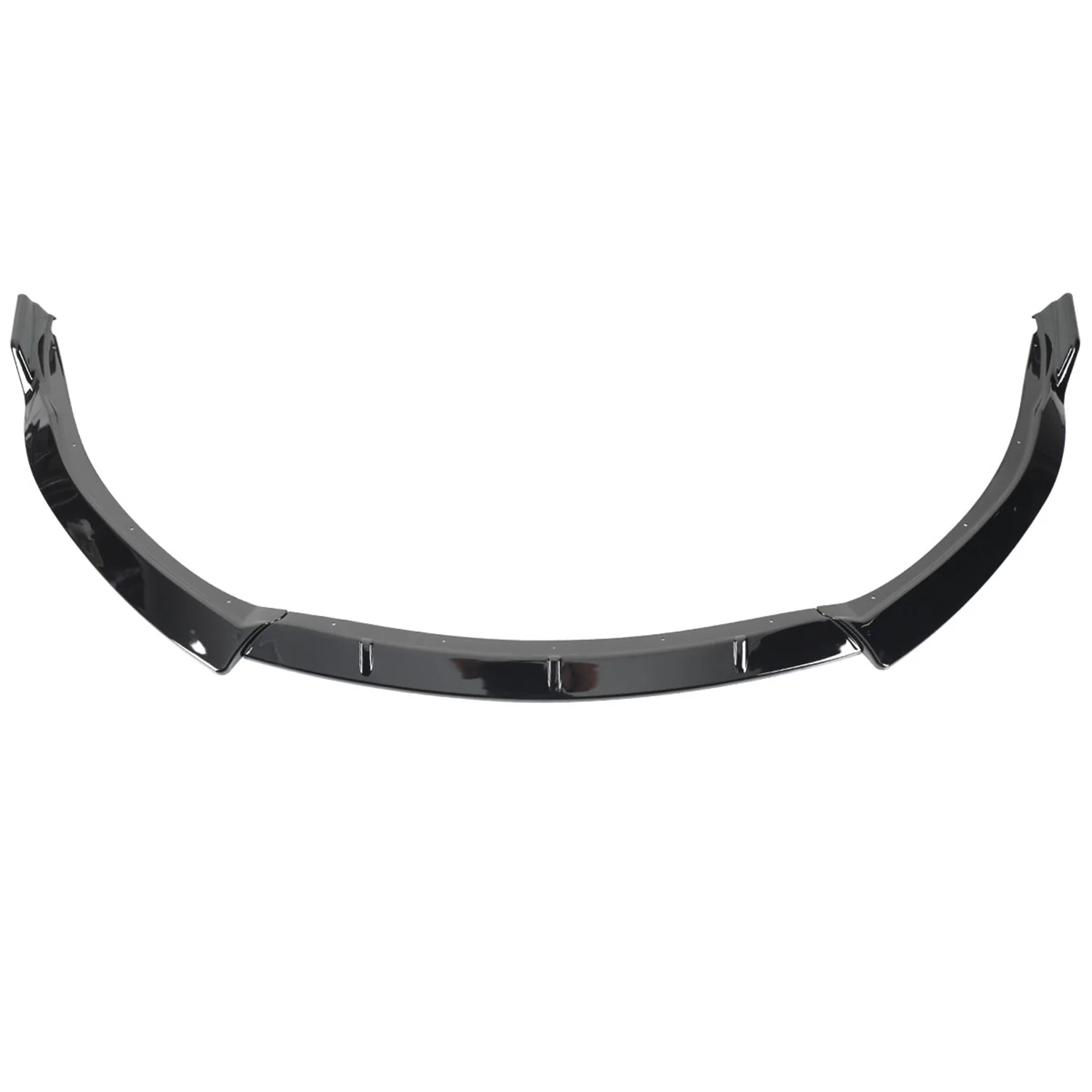 2014-2016 Toyota Corolla LE/L Glossy Black 3PC Front Bumper Lip Splitter Kit - Image 7