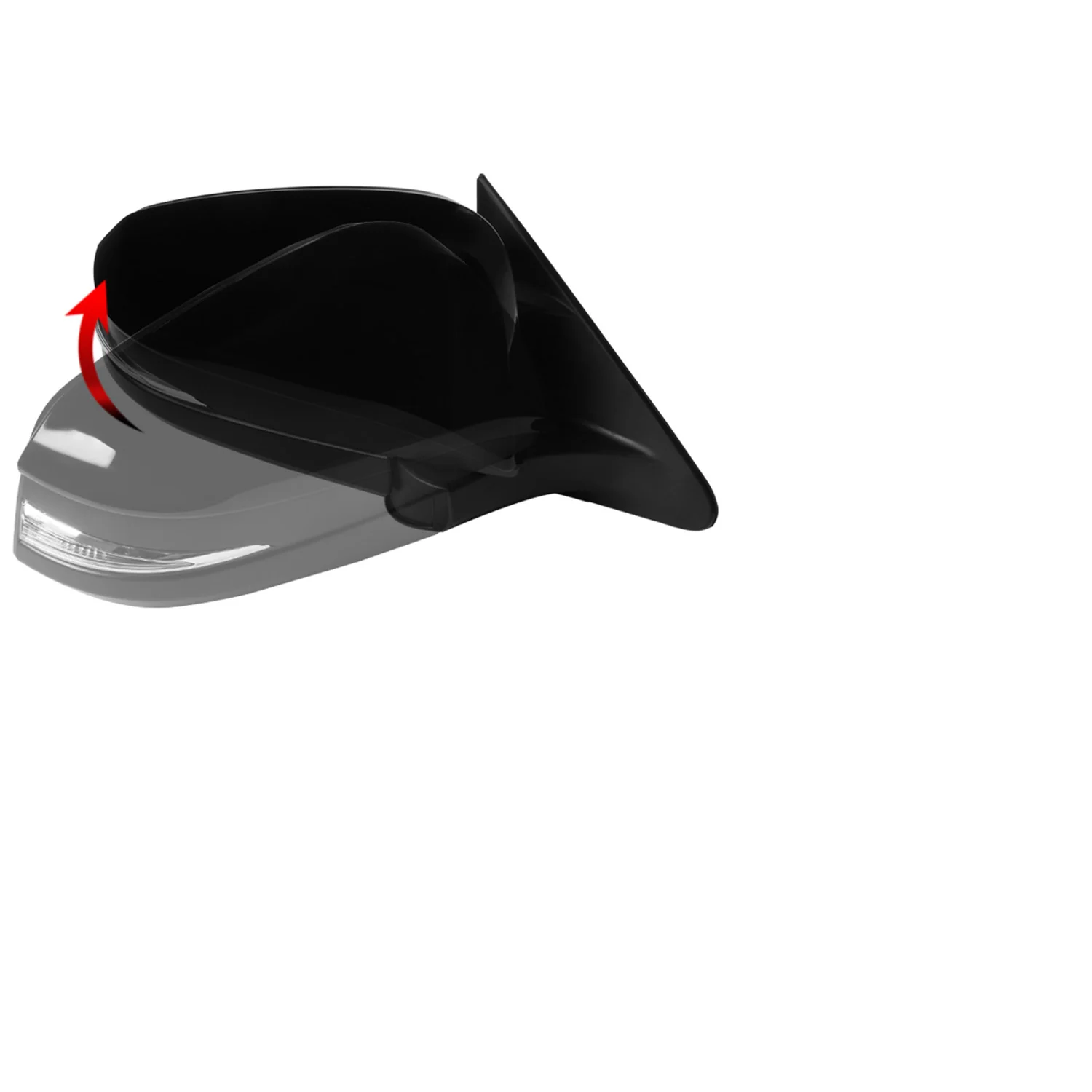 2014-2016 Toyota Highlander Glossy Black 5Pin Adjustable Side Mirror Passenger - Image 7