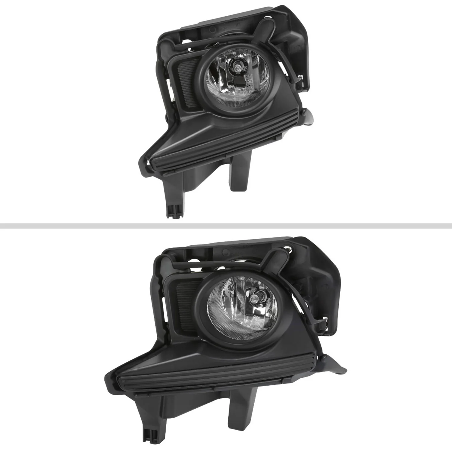 2014-2016 Toyota Highlander H16 Fog Lights Kit Chrome Housing/Clear Lens - Image 2