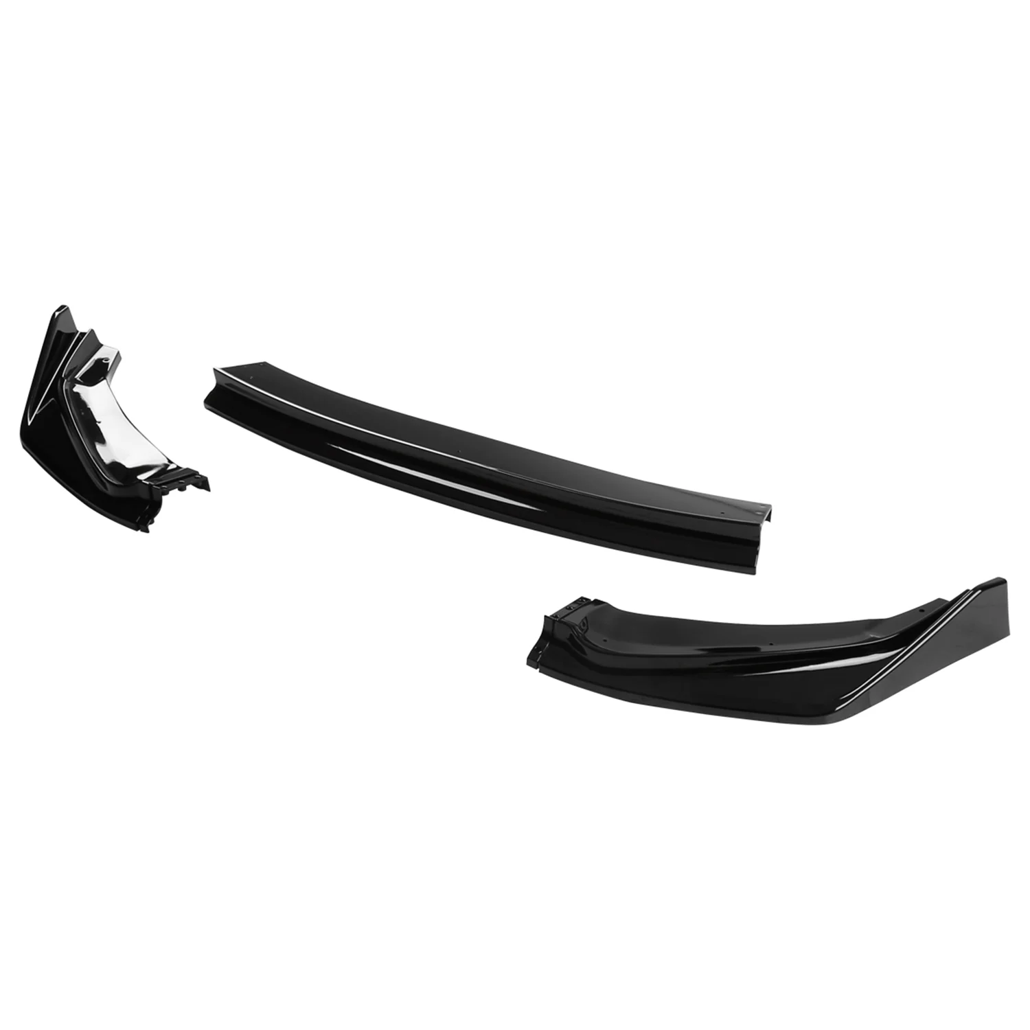 2014-2017 Honda Fit Glossy Black Polypropylene 3Pcs Bumper Lip Spoiler - Image 6