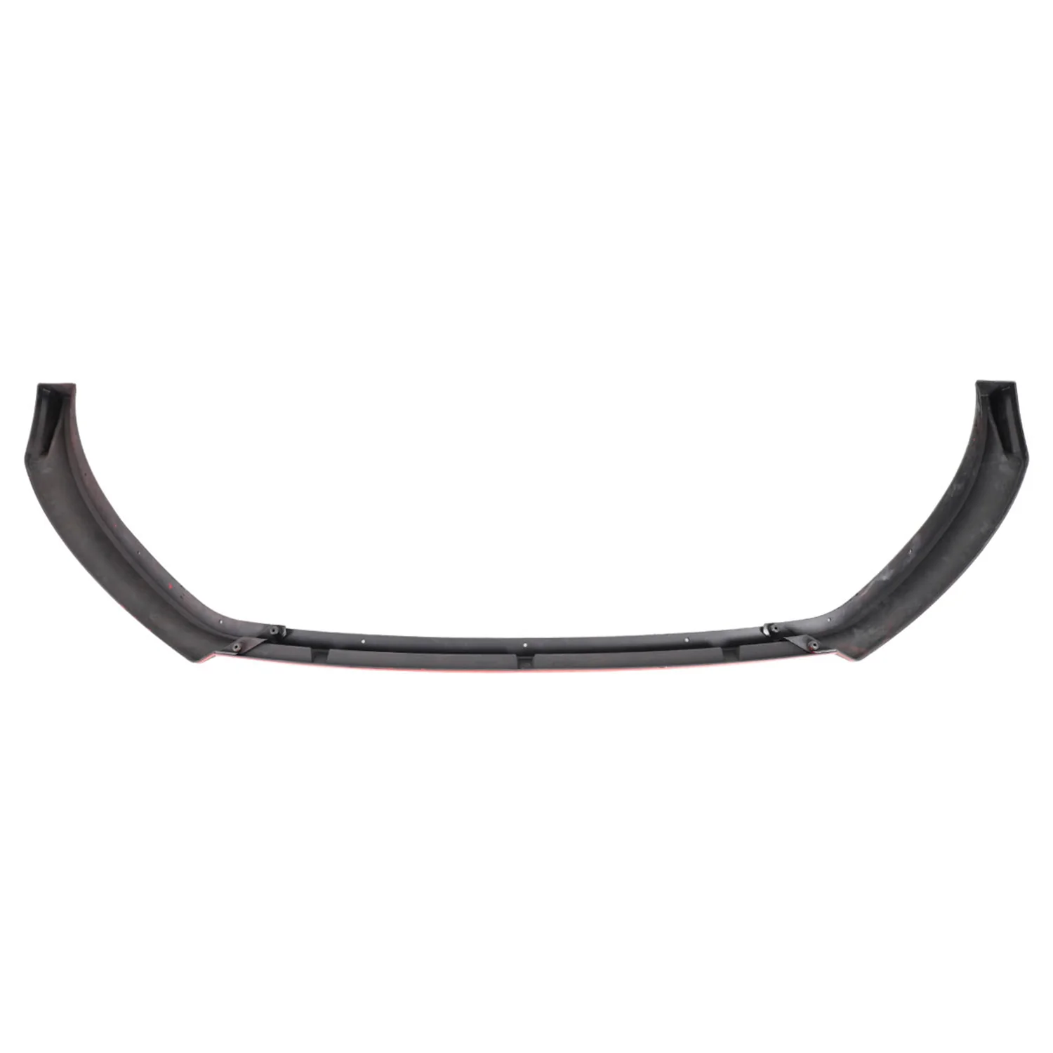 2014-2017 VW Golf Glossy Black/Red Trim 3Pcs Front Bumper Lip Splitter Kit - Image 6