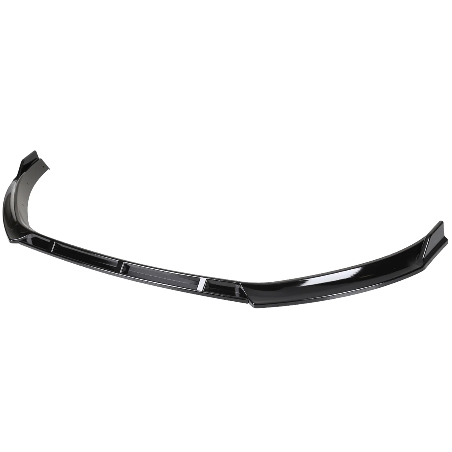 2014-2017 VW Golf Mk7 Glossy Black Polypropylene 3Pcs Bumper Lip Spoiler