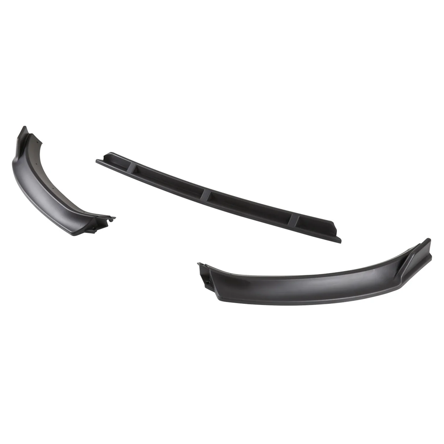 2014-2017 VW Golf Mk7 Matte Black Polypropylene 3Pcs Bumper Lip Spoiler - Image 7