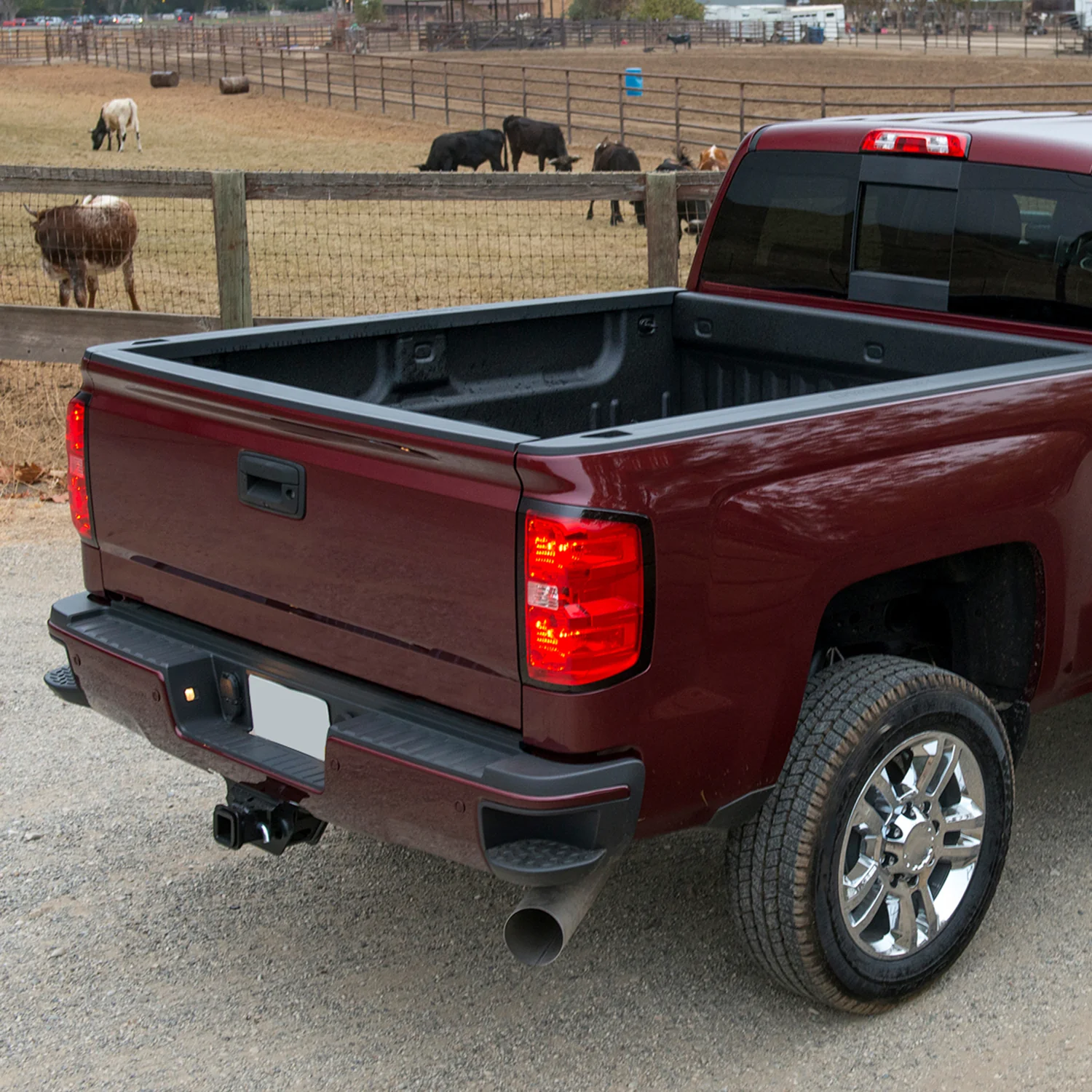 2014-2018 Chevy Silverado/2014-2018 GMC Sierra Black ABS Tailgate Cap Cover - Image 9