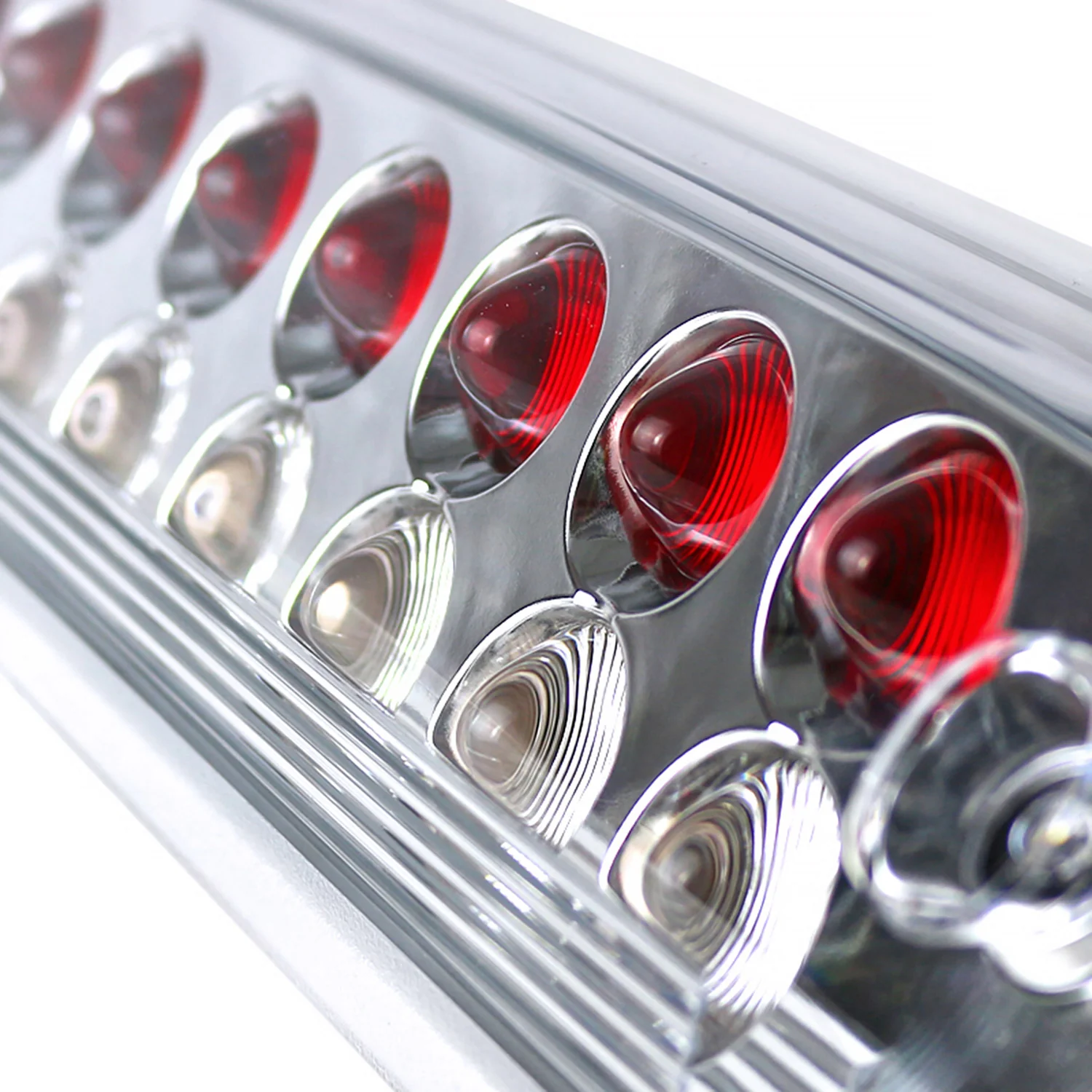 2014-2018 Chevy Silverado/ GMC Sierra V2 LED 3rd Brake Light Chrome/Clear Lens - Image 3