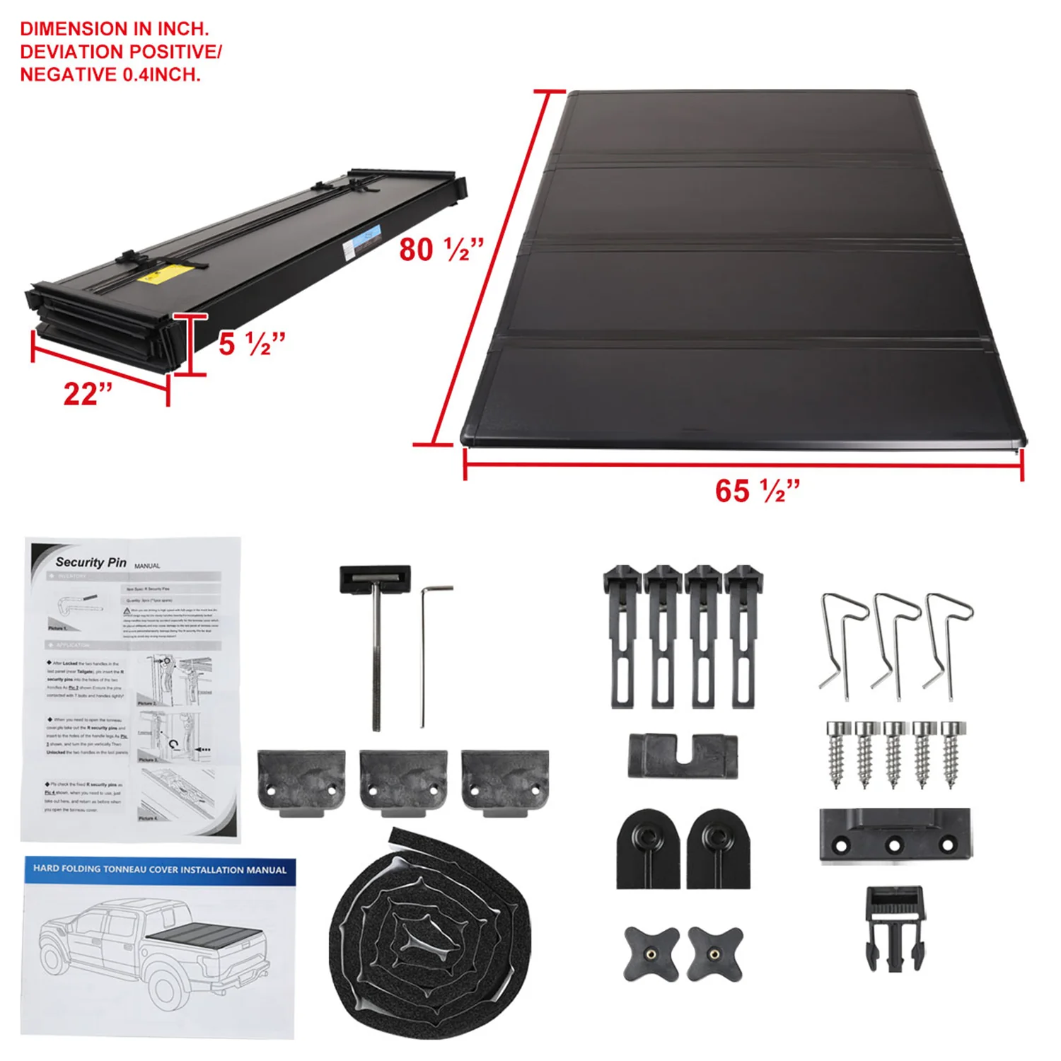 2014-2018 Chevy Silverado / Sierra 1500 6.5' 78" Short Bed Tonneau Cover - Image 9