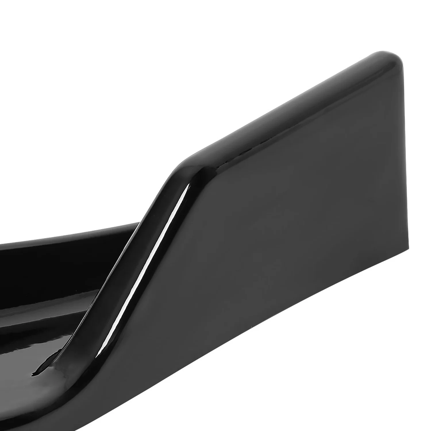 2014-2018 Mazda 3 Glossy Black Polypropylene 3Pcs Bumper Lip Spoiler - Image 4