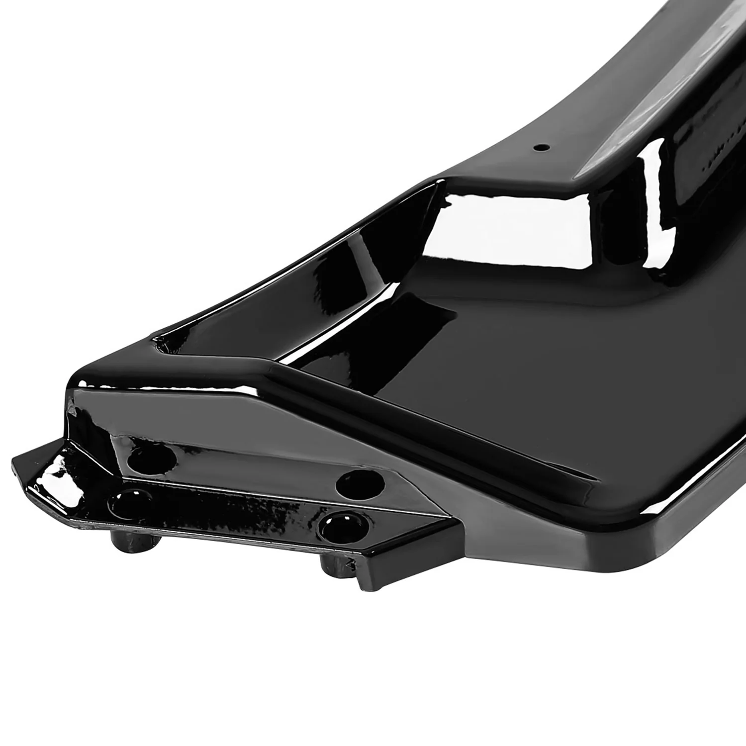 2014-2018 Mazda 3 Glossy Black Polypropylene 3Pcs Bumper Lip Spoiler - Image 5