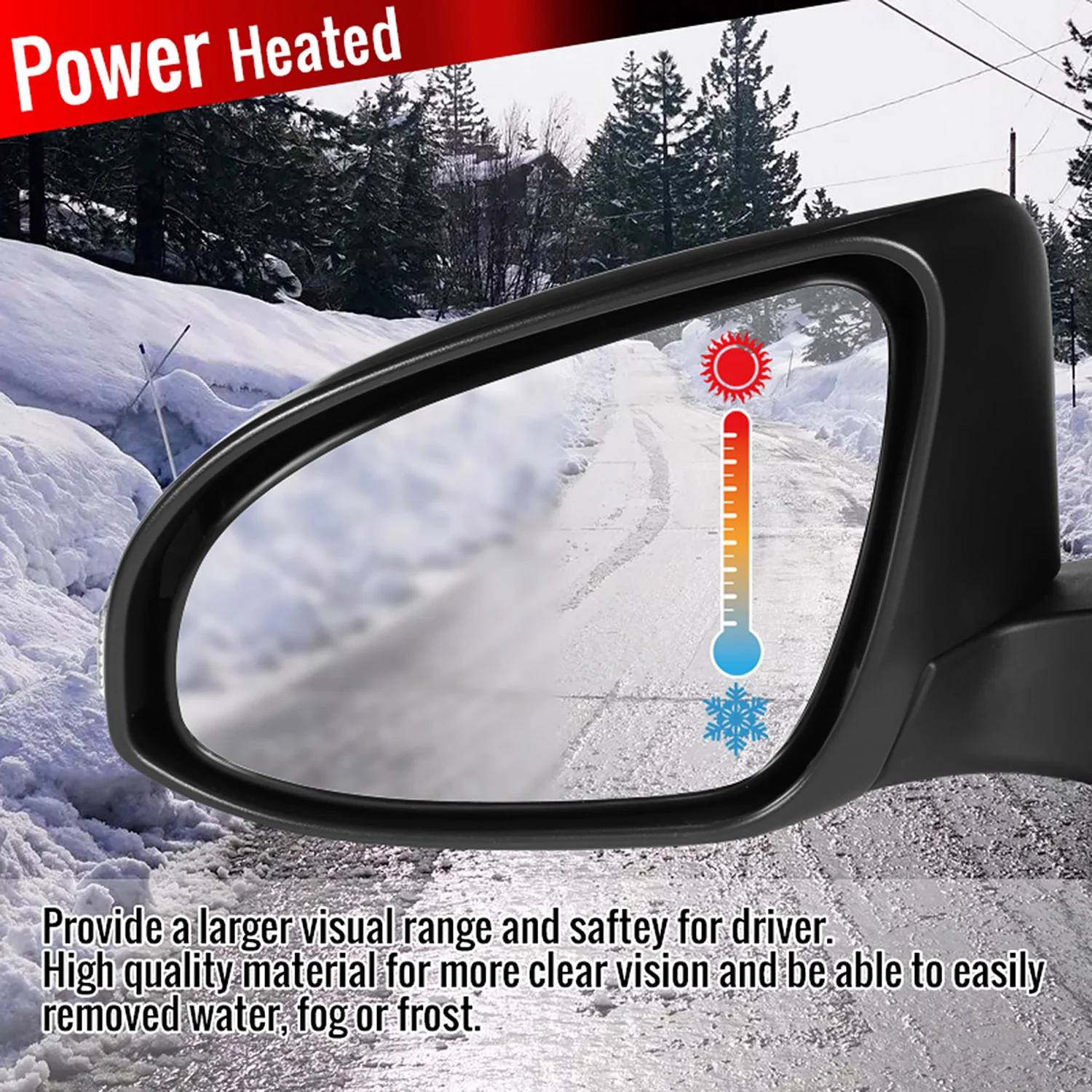 2014-2018 Toyota Corolla Black 7Pin Heated Side Mirror Turn Signal Passenger - Image 6