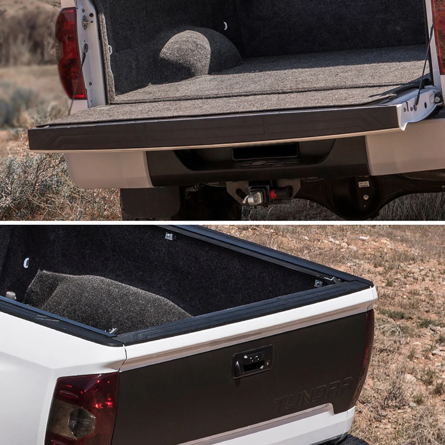 2014-2018 Toyota Tundra Black Textured OE Style Tailgate Cap Protector Cover - Image 10