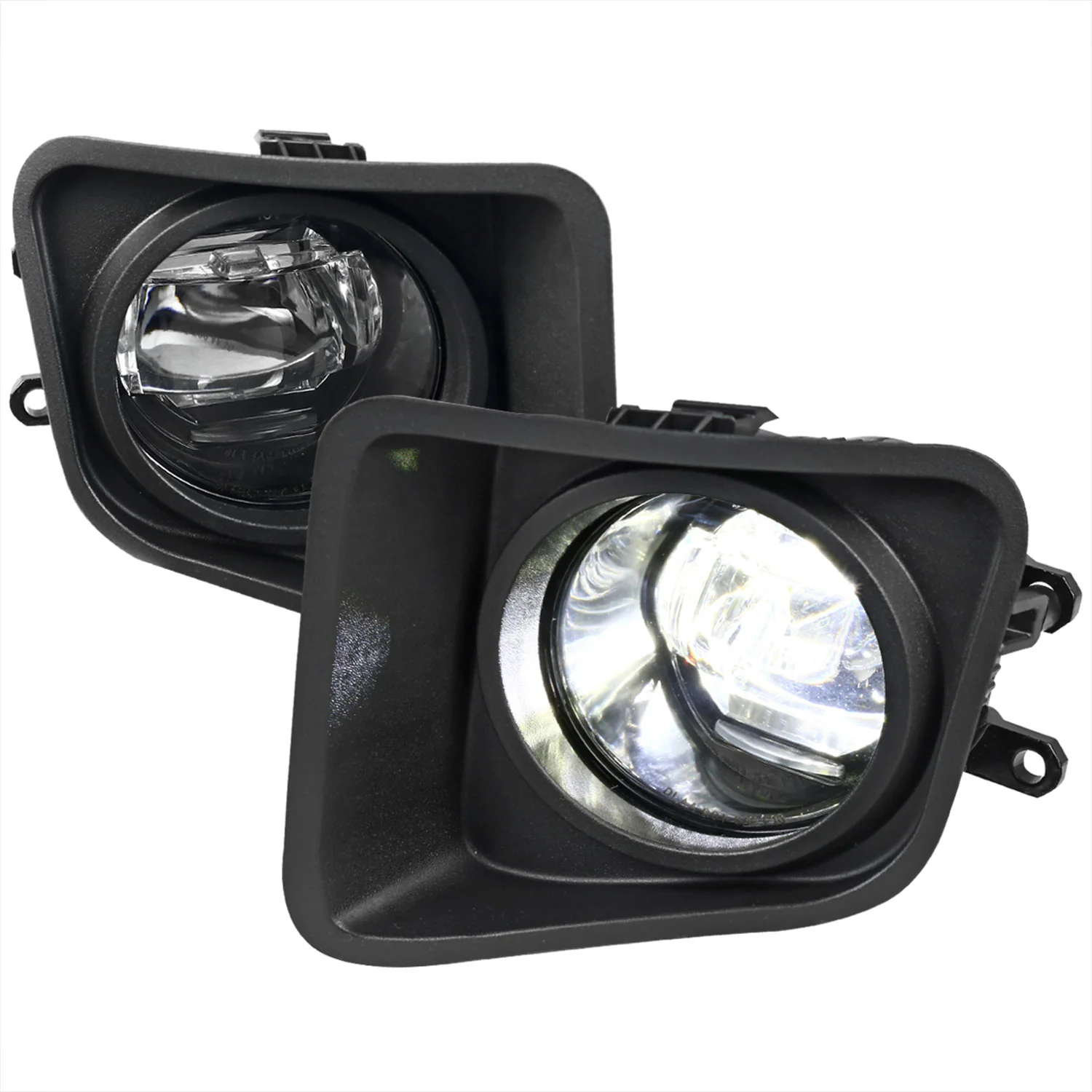 2014-2018 Toyota Tundra SMD LED Projector Fog Lights Kit Chrome/Clear Lens
