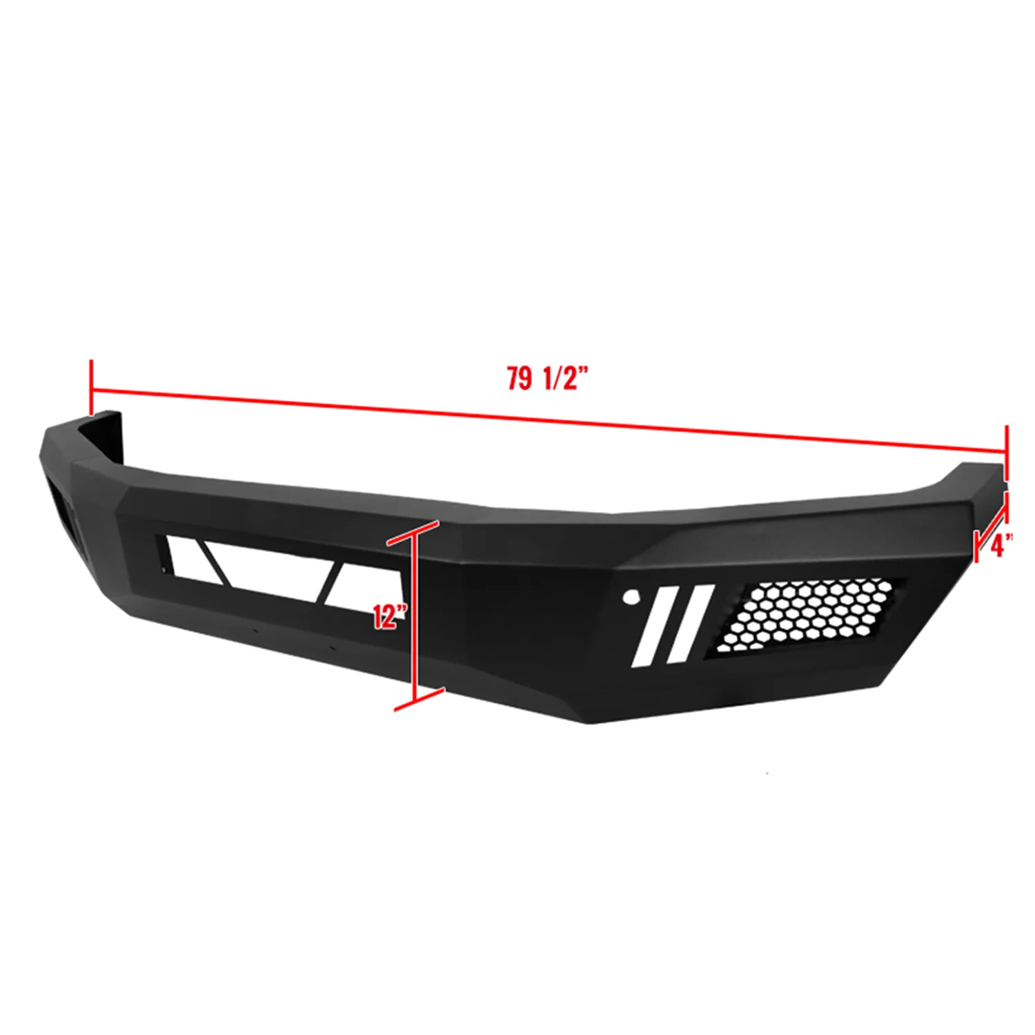2014-2021 Toyota Tundra Black Heavy Duty Steel Front Bumper & LED Light Ports - Image 2