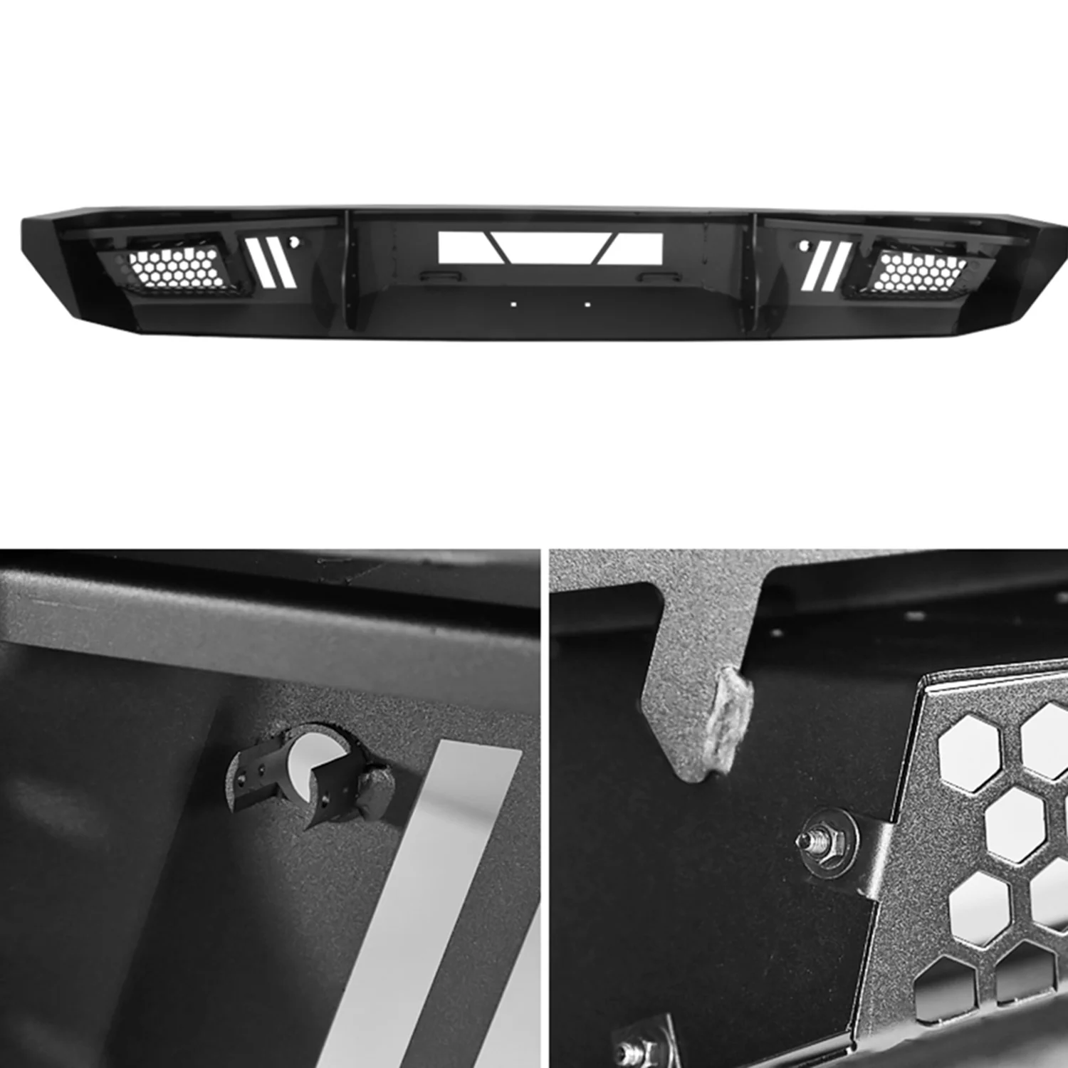 2014-2021 Toyota Tundra Black Heavy Duty Steel Front Bumper & LED Light Ports - Image 8