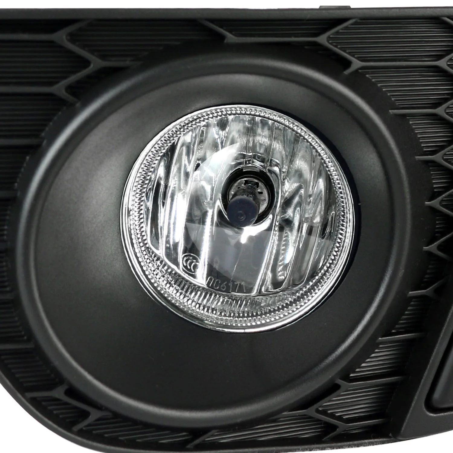 2015-2016 Honda Fit 12V/35W H8 Fog Lights Kit Chrome Housing/Clear Lens - Image 3
