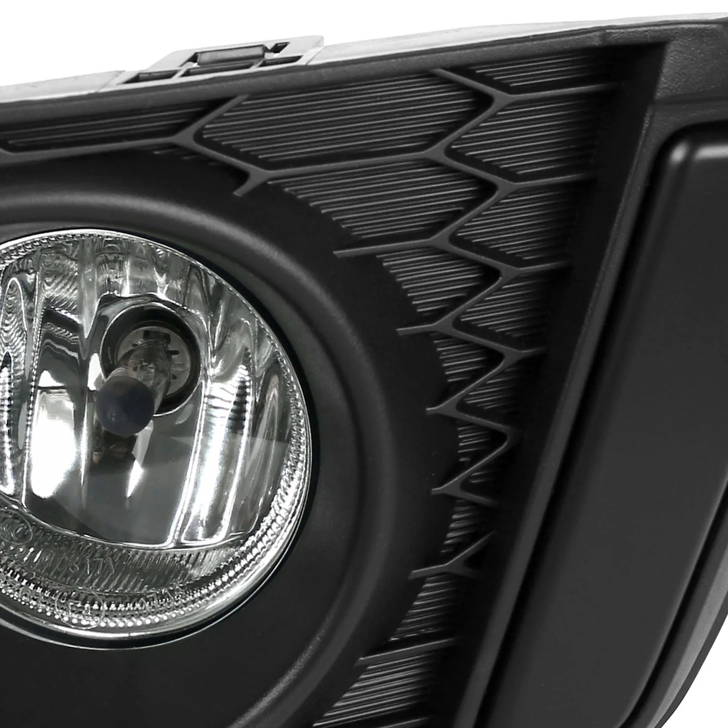 2015-2016 Honda Fit 12V/35W H8 Fog Lights Kit Chrome Housing/Clear Lens - Image 4