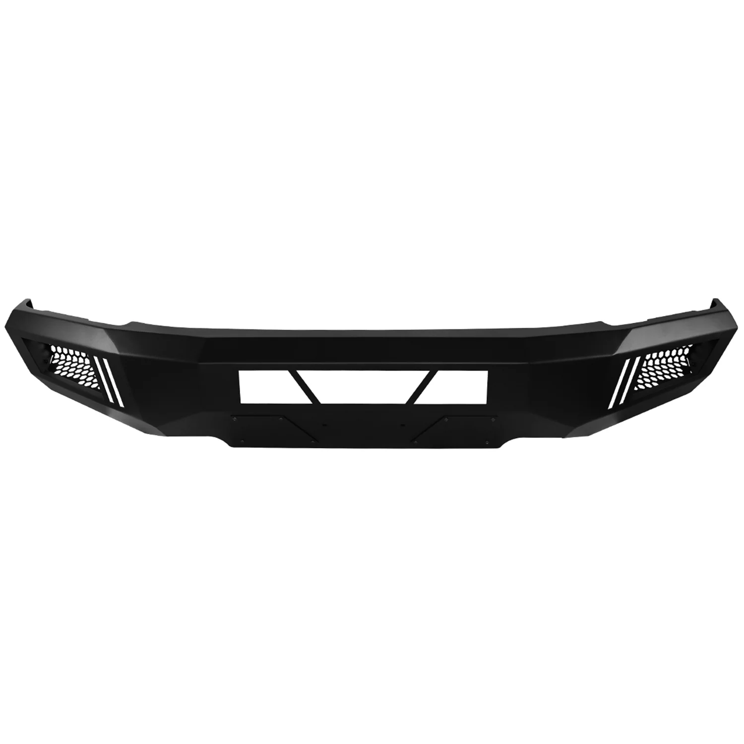 2015-2017 Ford F-150 Black Heavy Duty Steel Front Bumper & LED Light Ports - Image 6