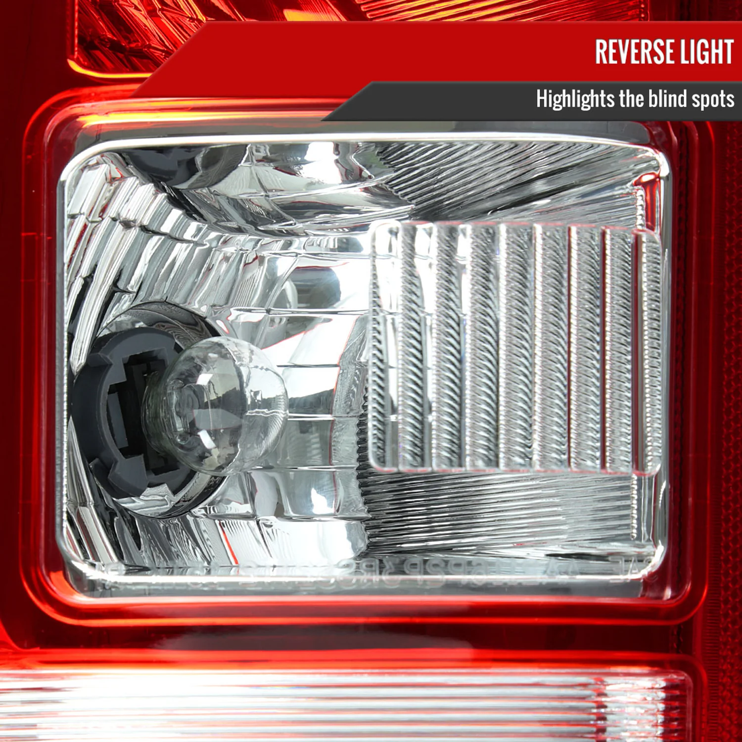 2015-2017 Ford F-150 Factory Driver/Left Tail Light Assembly Chrome/Red Clear - Image 4