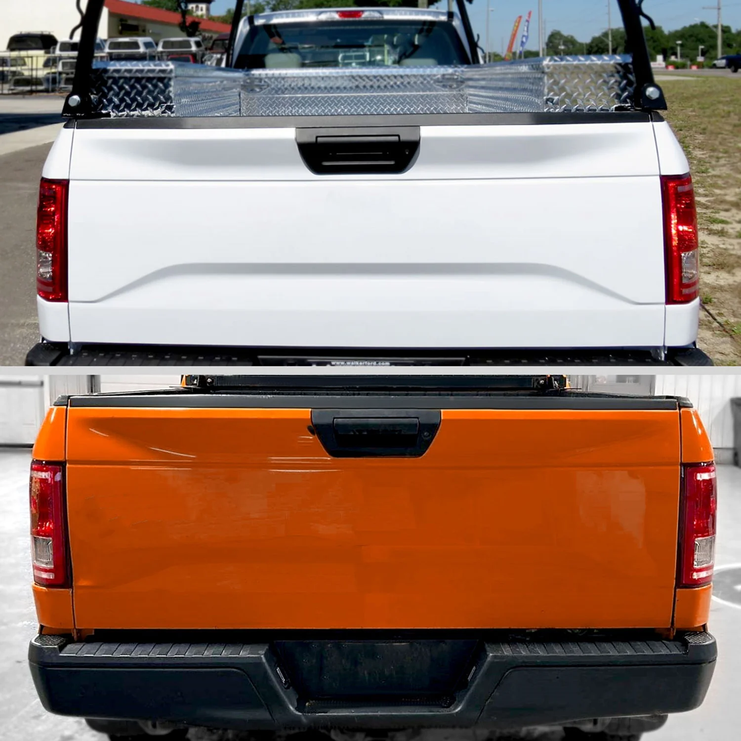 2015-2017 Ford F-150 Factory Replacement Tail Light Assembly Chrome/Red Clear - Image 9