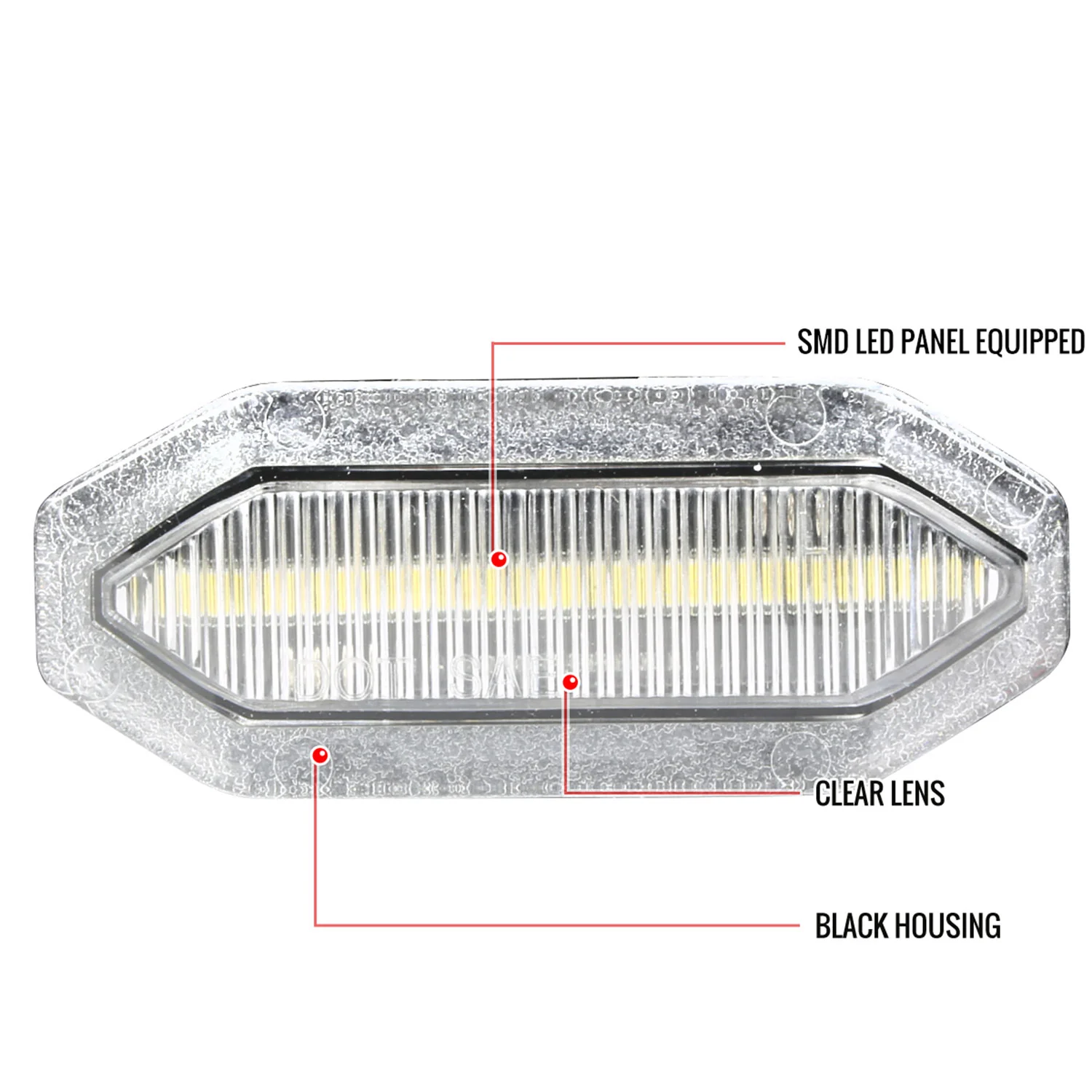 2015-2017 Ford Mustang Front Grille LED Driving Lights - 6PC Chrome/Clear Lens - Image 3