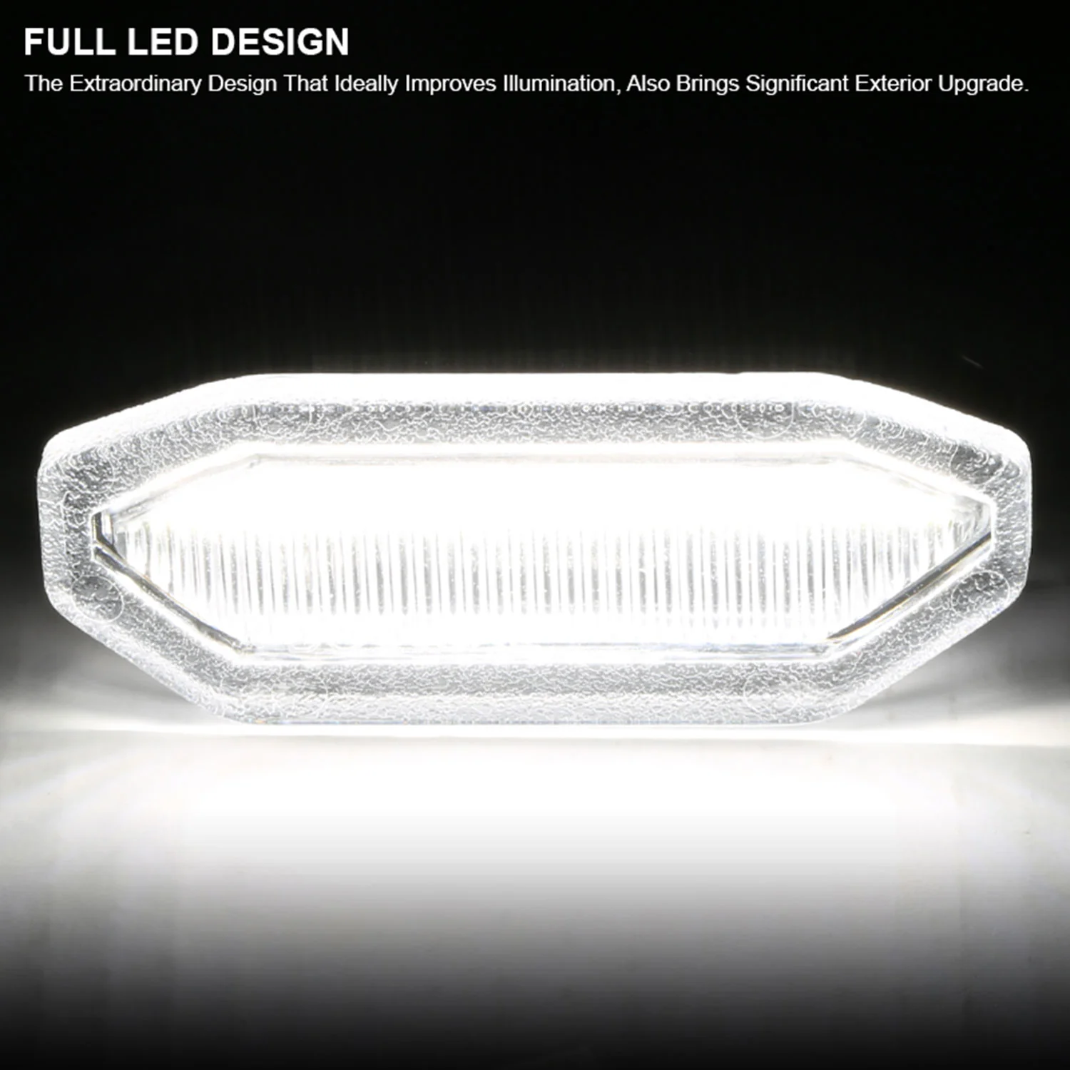 2015-2017 Ford Mustang Front Grille LED Driving Lights - 6PC Chrome/Clear Lens - Image 7