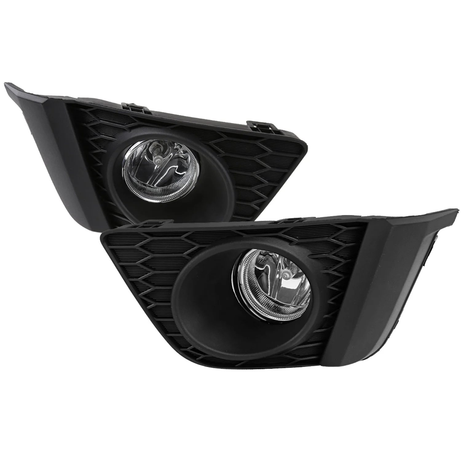 2015-2017 Honda Fit 12V/55W H11 Fog Lights Kit Chrome Housing/Clear Lens
