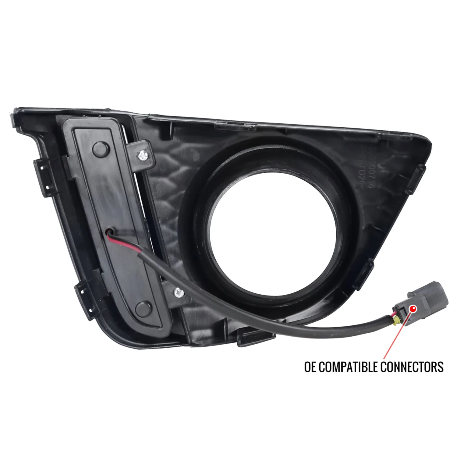 2015-2017 Honda Fit 12V/55W H11 Fog Lights w/ LED Light Strip Chrome/Clear - Image 5