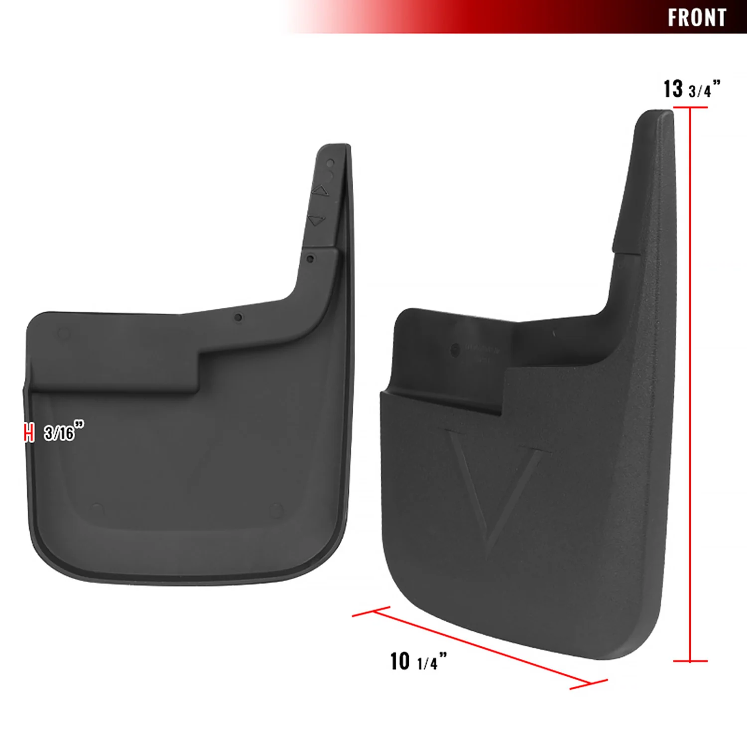 2015-2018 Ford F-150 Front &Rear Mud Flap Splash Guards Models w/out Wheel Lip - Image 2