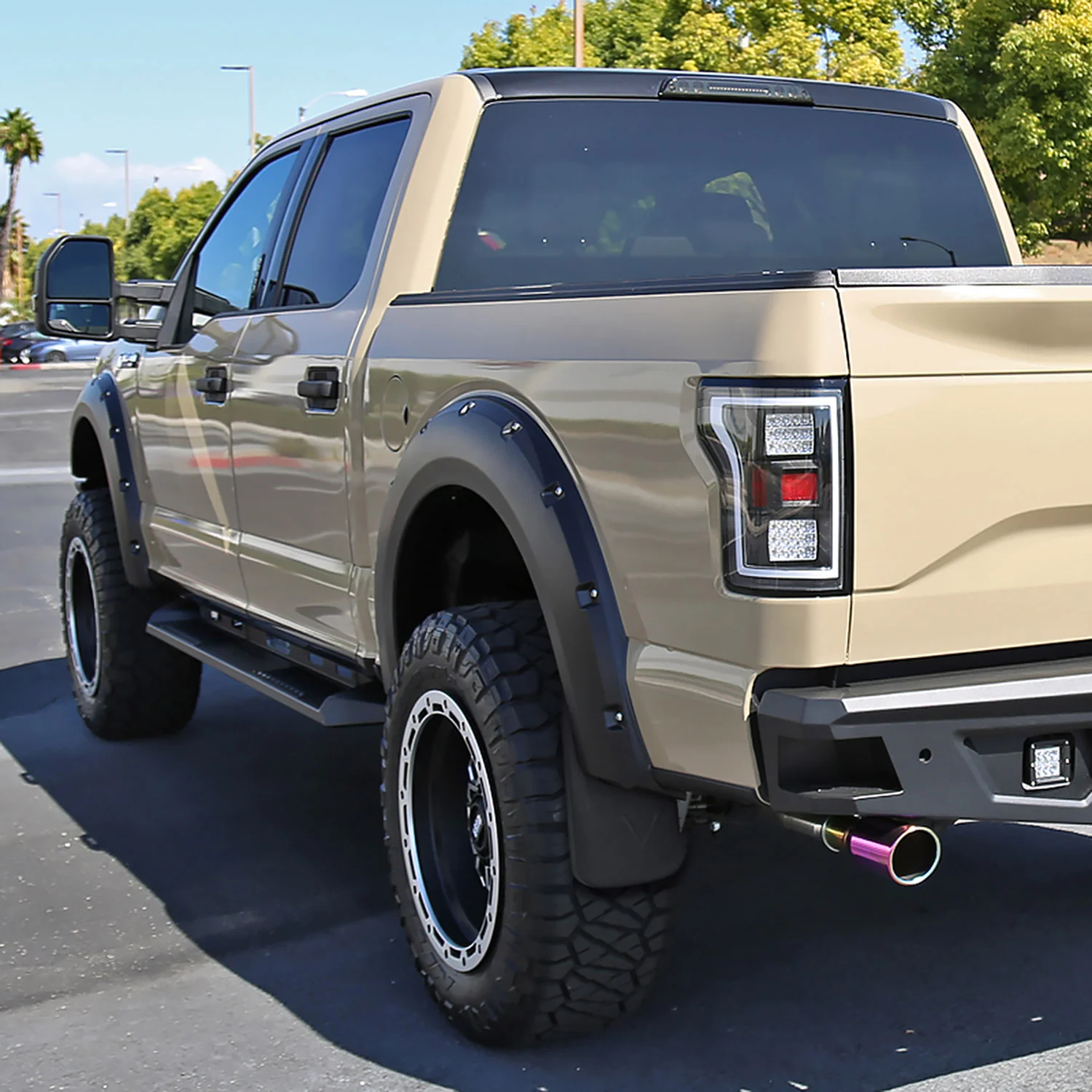 2015-2018 Ford F-150 Front & Rear Mud Flap Splash Guards Models w/Wheel Lip - Image 9