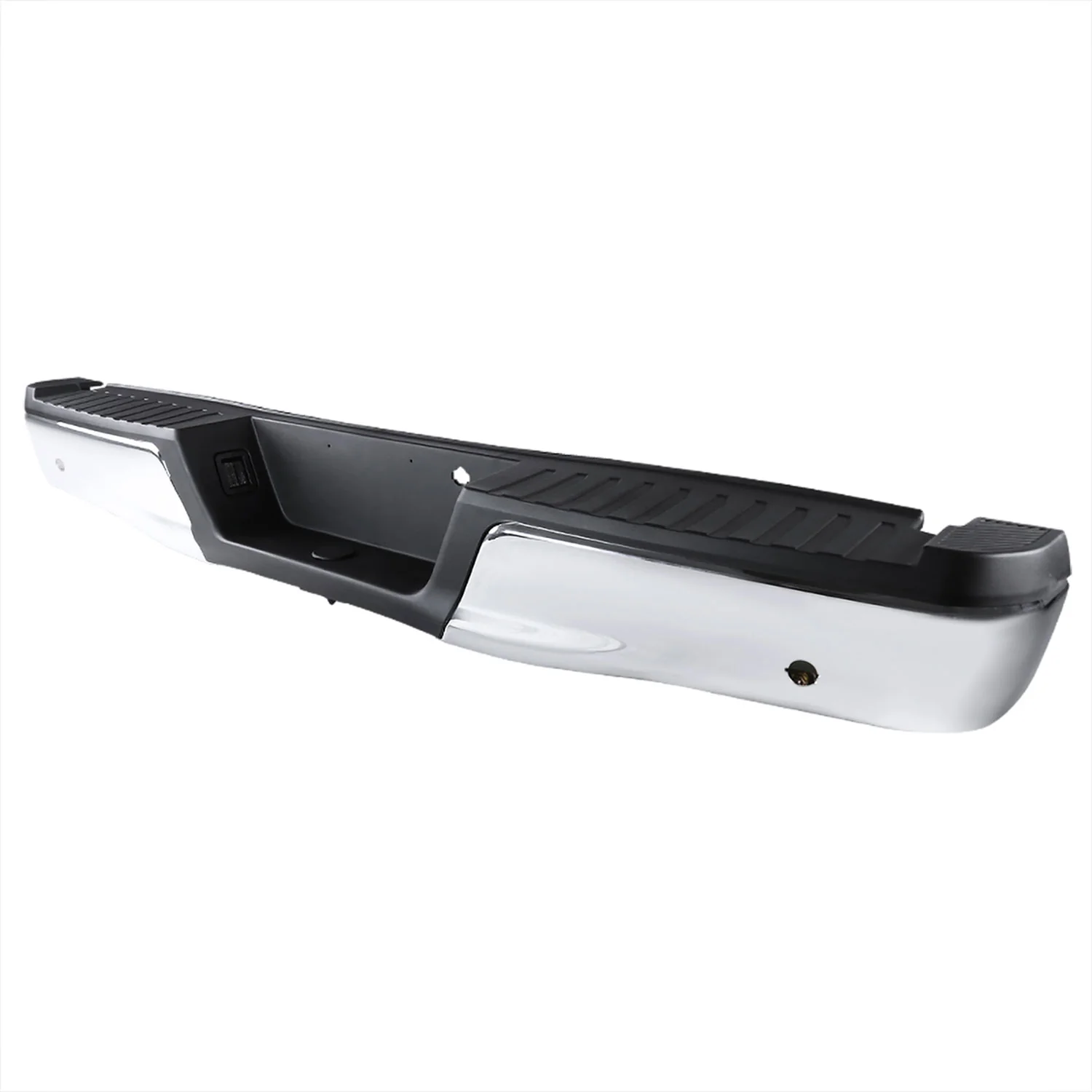 2015-2018 Ford F-150 Replacement Rear Step Bumper & Sensor Holes Chrome