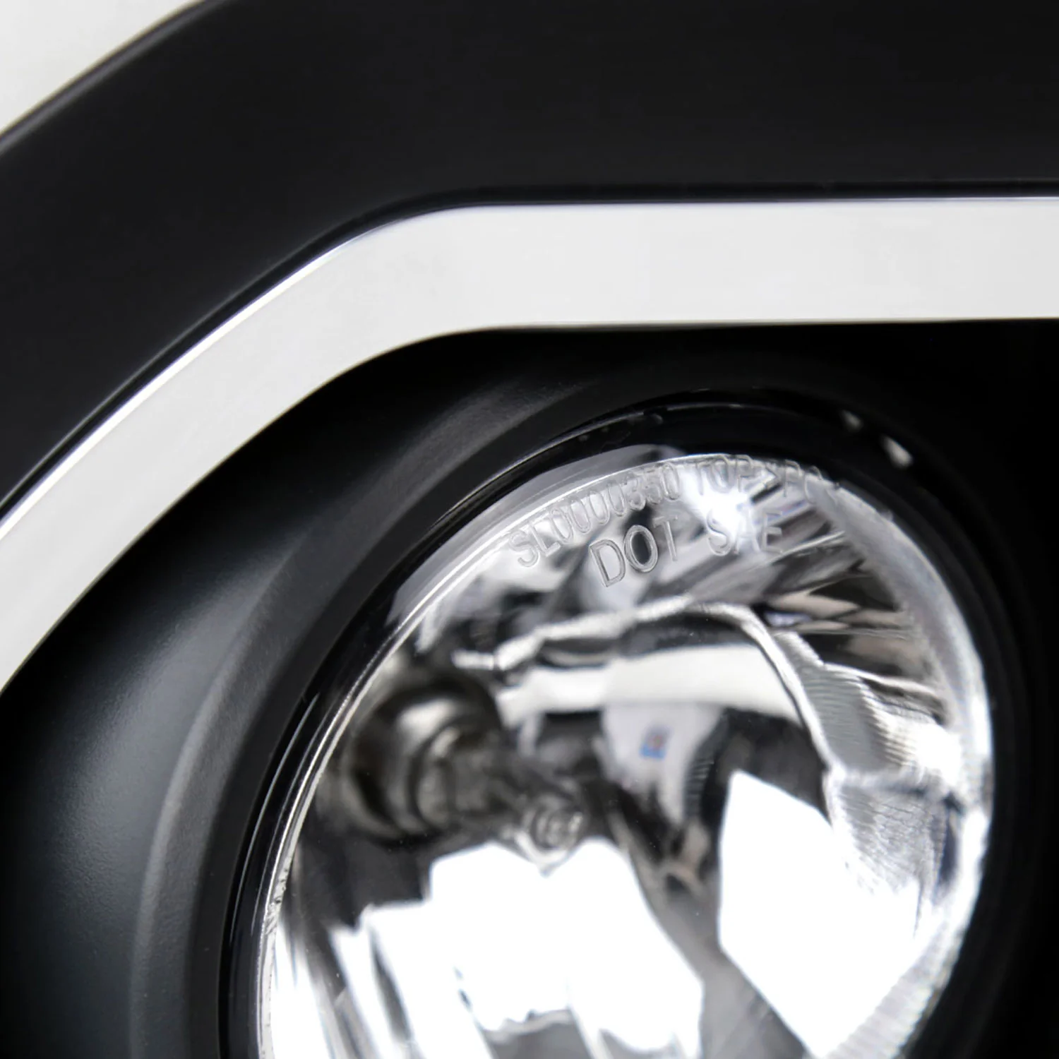 2015-2018 GMC Sierra 2500HD/3500HD PS24W Fog Lights Kit Chrome/Clear Lens - Image 4