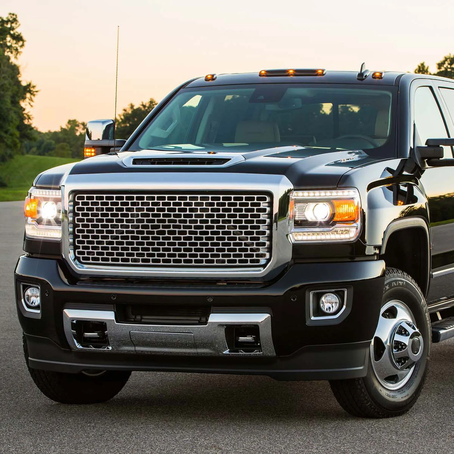 2015-2018 GMC Sierra 2500HD/3500HD PS24W Fog Lights Kit Chrome/Clear Lens - Image 9