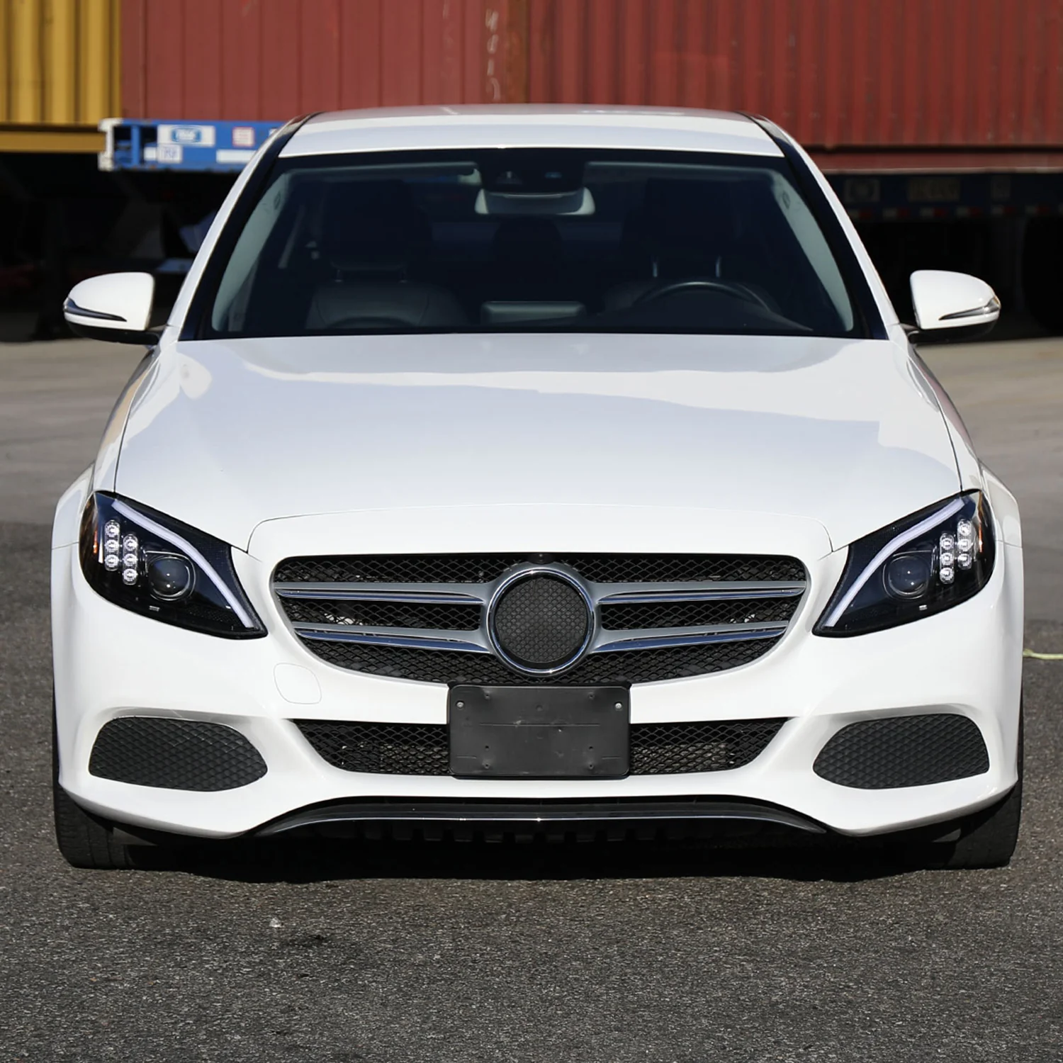 2015-2018 Mercedes-Benz C-Class W205 Full LED Headlights Signal Black - Image 10