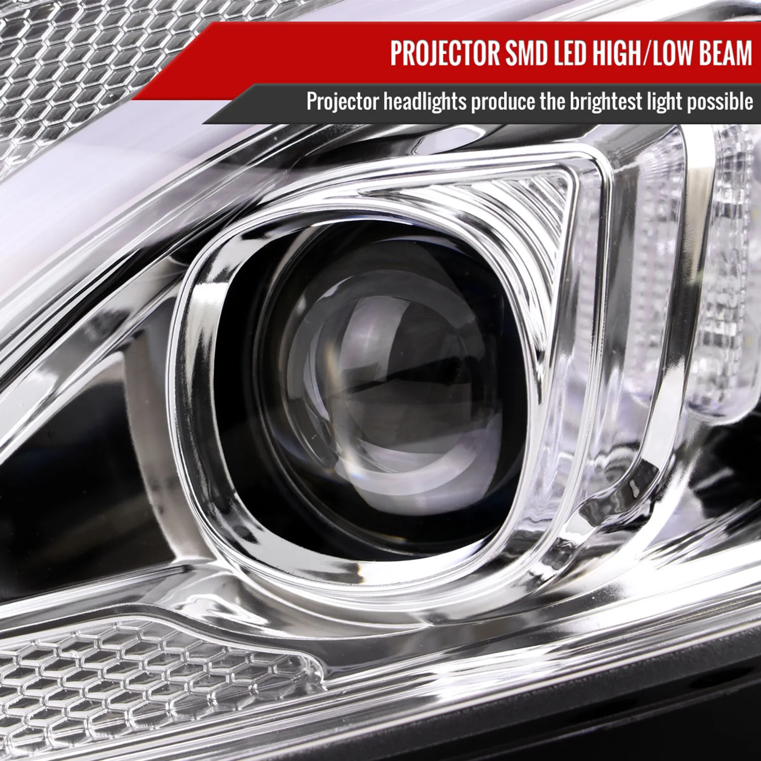 2015-2018 Mercedes-Benz C-Class W205 Full LED Headlights Signal Chrome - Image 3